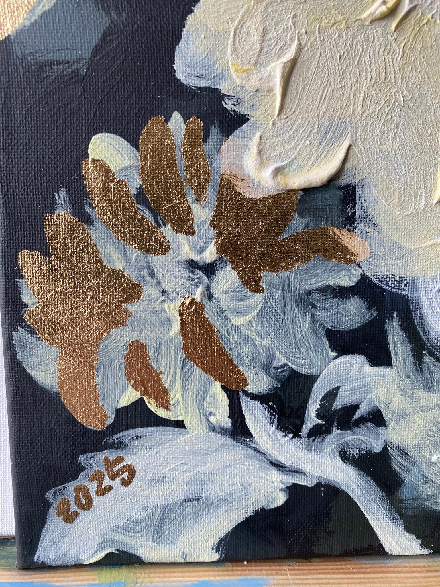 Original Triptych-Moonlit Jardin d'Hiver 1, 2, 3-British Awarded Artist-Impasto For Sale 4