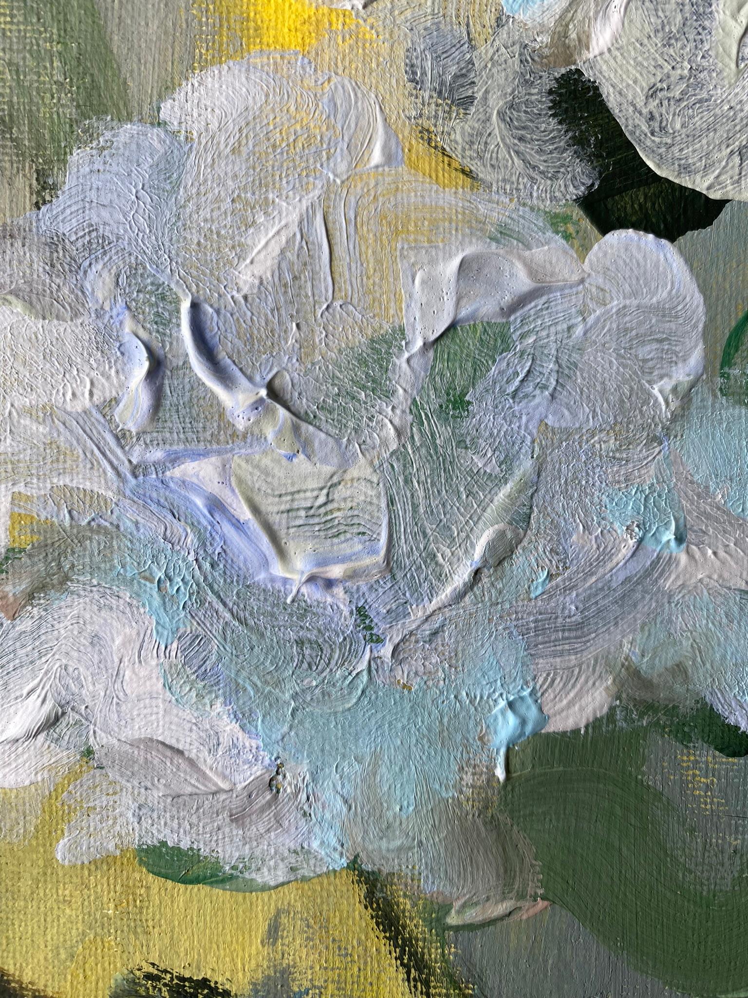 Originale-The Rosarian-British School-Awarded Artist-Espressione-Abstract-Roses UK in vendita 5