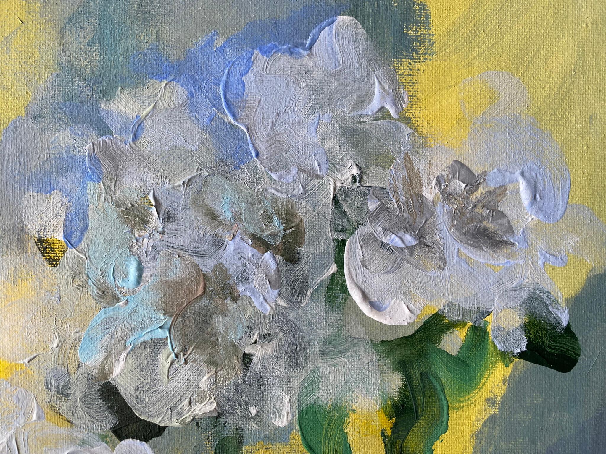 Originale-The Rosarian-British School-Awarded Artist-Espressione-Abstract-Roses UK in vendita 8