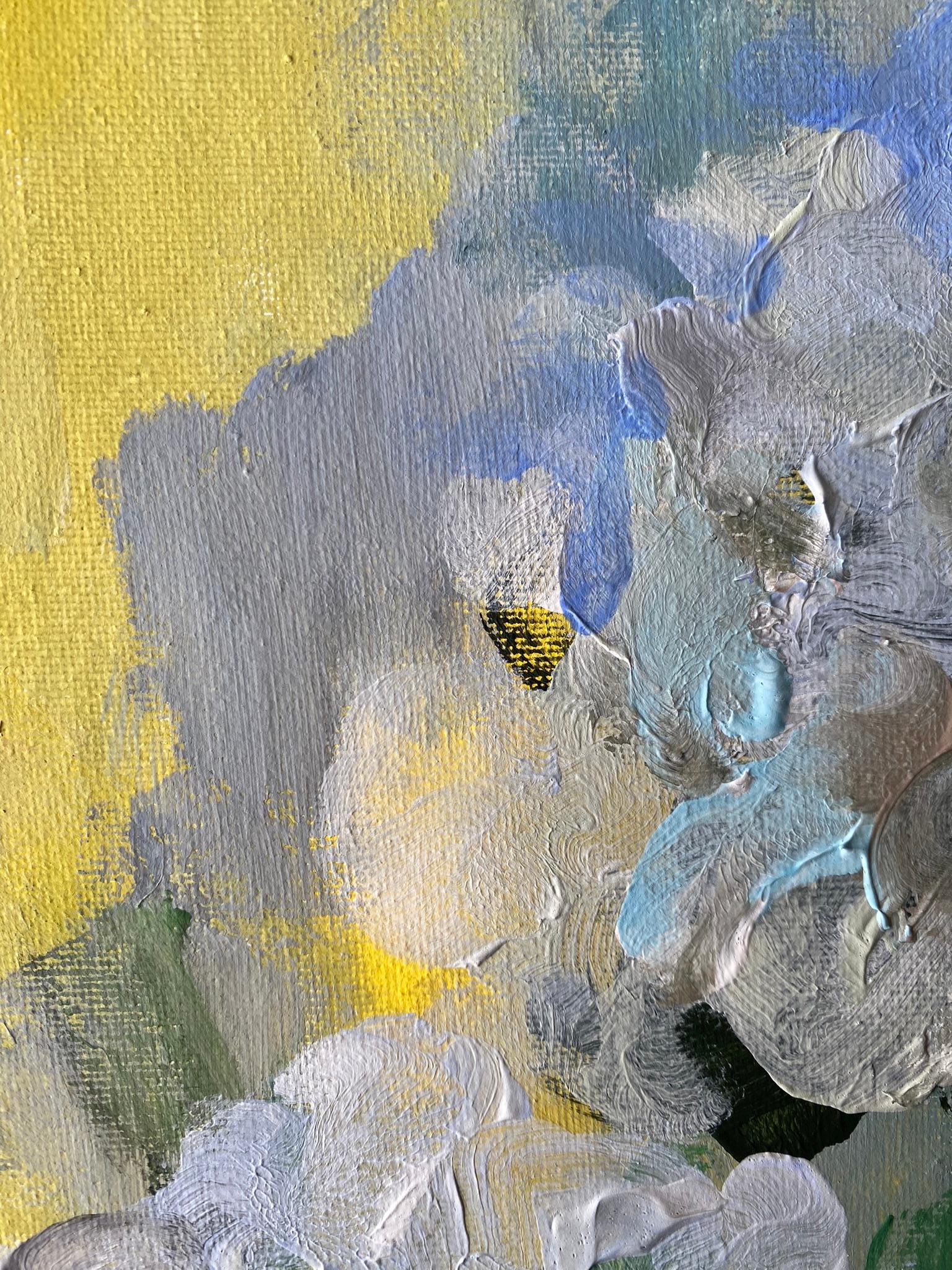 Originale-The Rosarian-British School-Awarded Artist-Espressione-Abstract-Roses UK in vendita 11