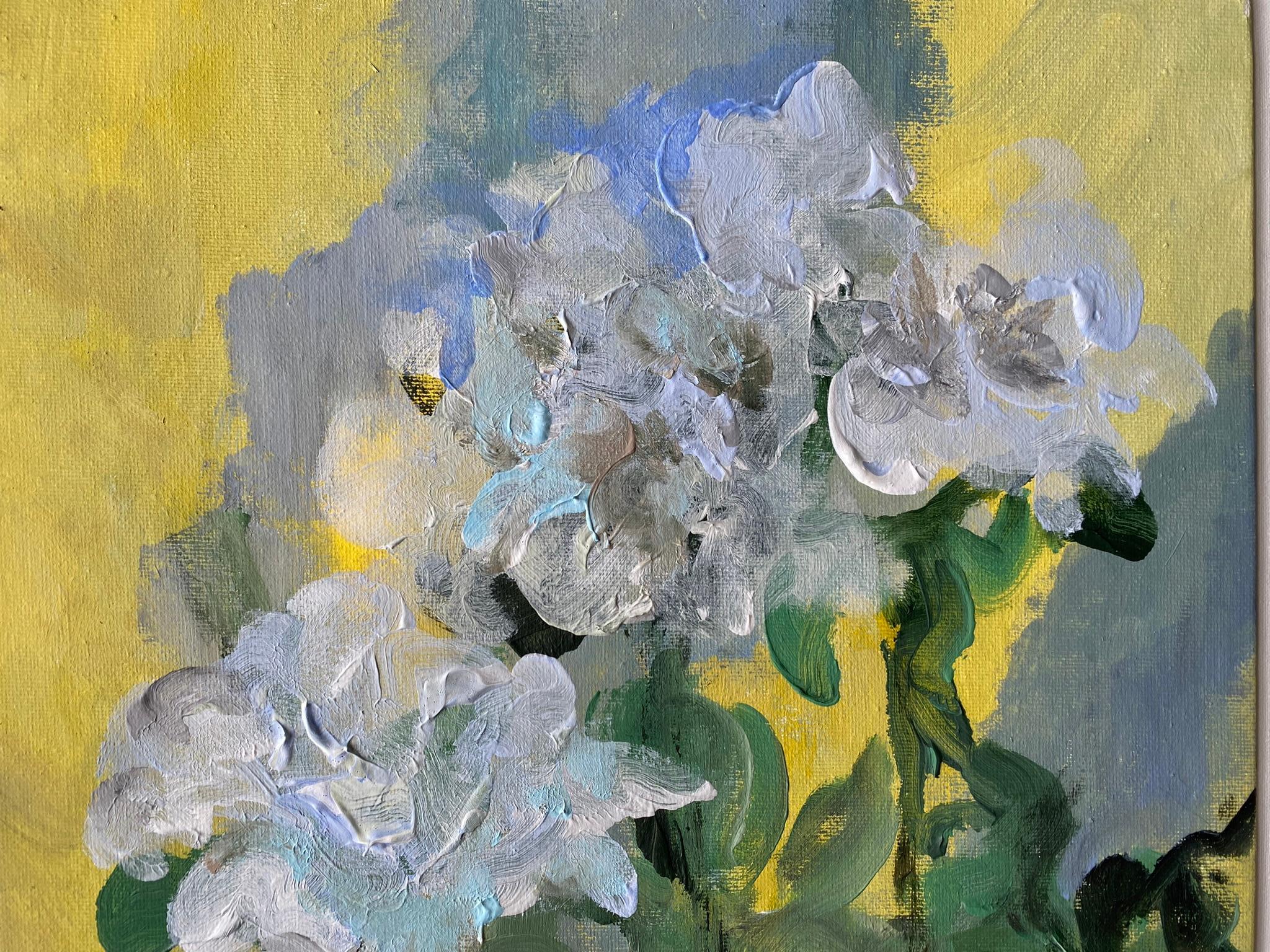 Originale-The Rosarian-British School-Awarded Artist-Espressione-Abstract-Roses UK - Painting di Shizico Yi