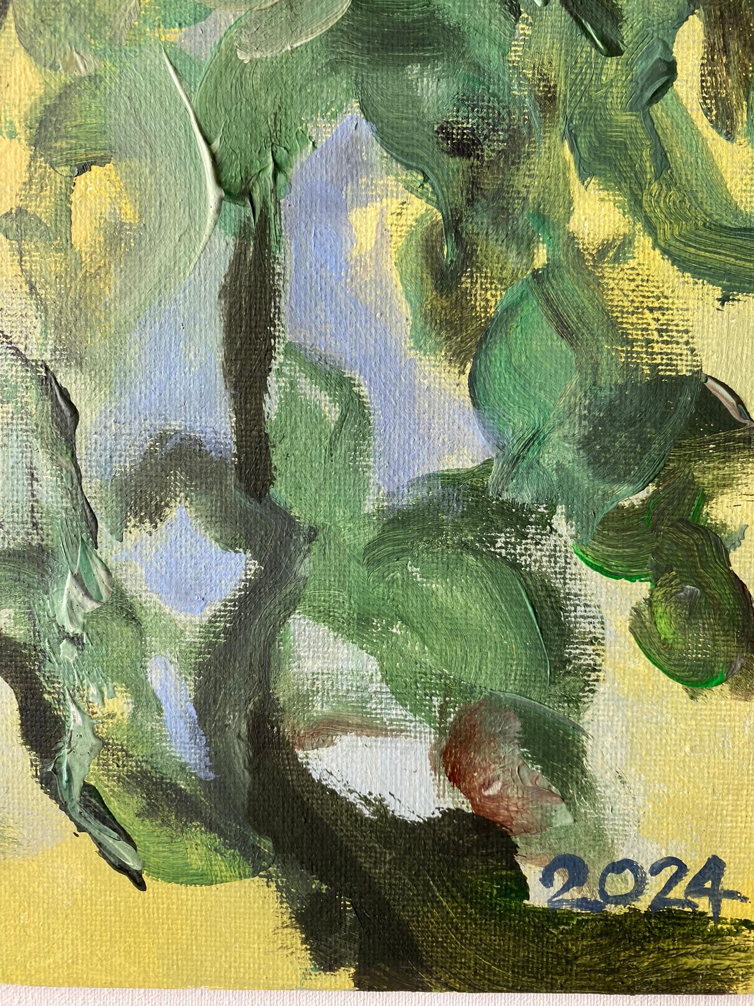 Originale-The Rosarian-British School-Awarded Artist-Espressione-Abstract-Roses UK in vendita 2