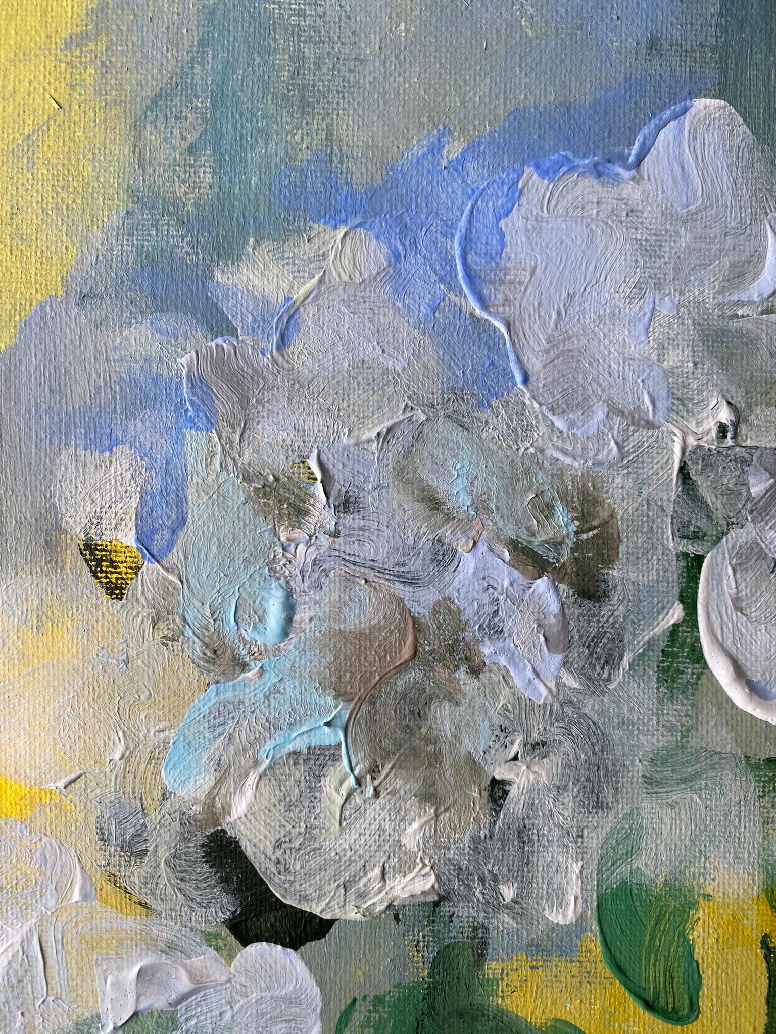 Originale-The Rosarian-British School-Awarded Artist-Espressione-Abstract-Roses UK in vendita 4