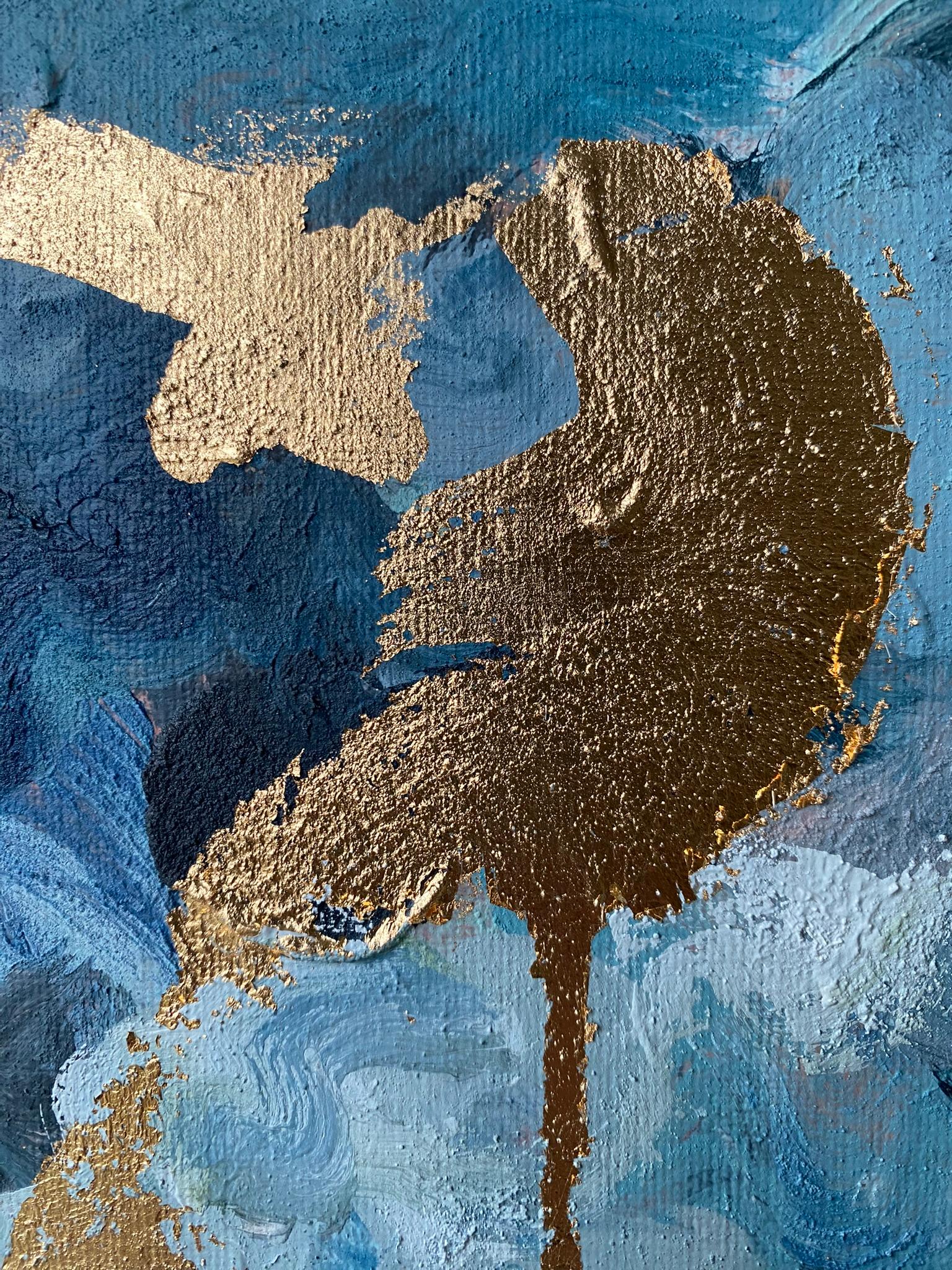 Originale - Sotto il cielo di Scozia - feat. Tartan-Brit Awarded Artist-Foglia d'oro-astratto in vendita 12