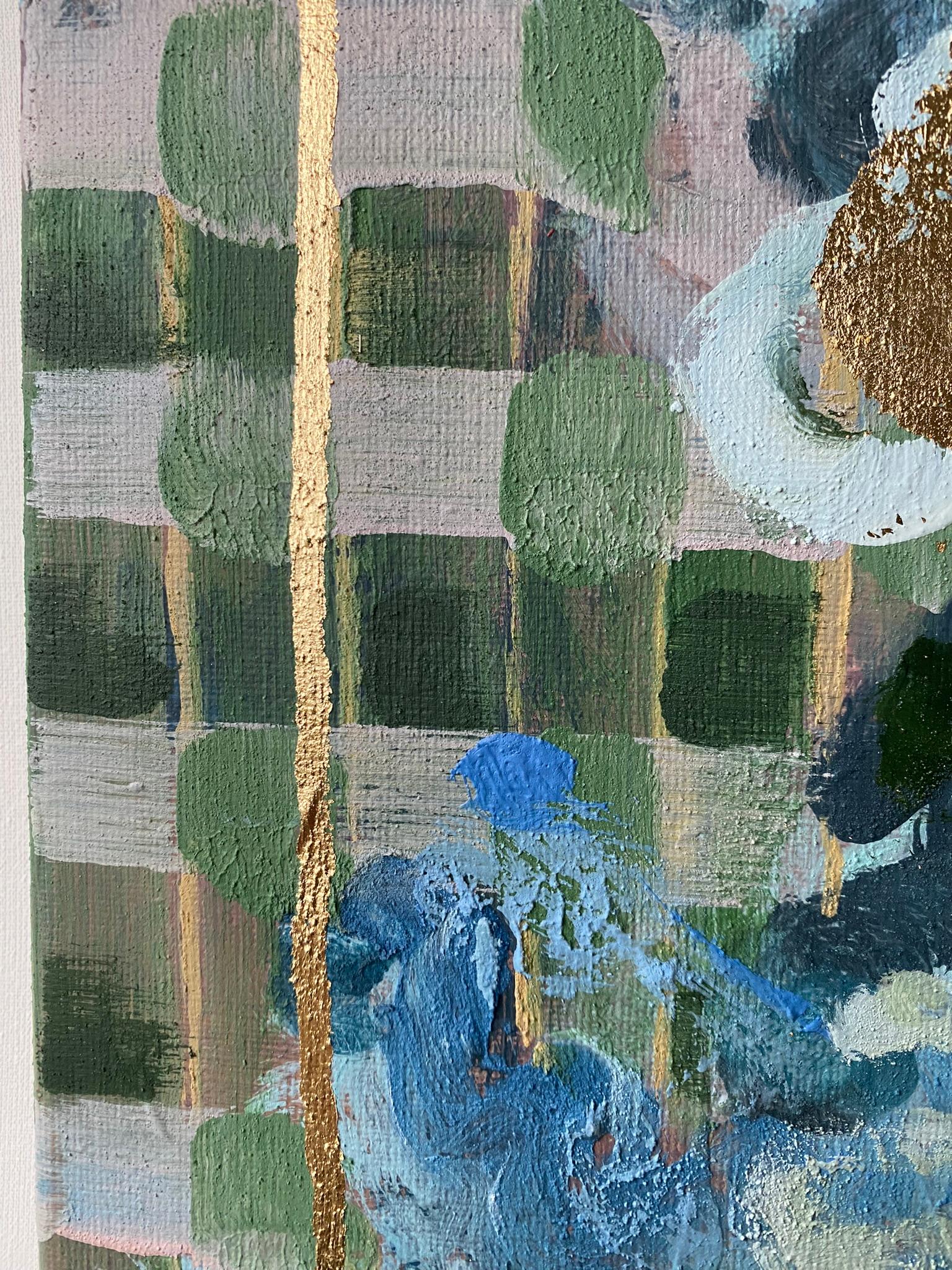 Originale - Sotto il cielo di Scozia - feat. Tartan-Brit Awarded Artist-Foglia d'oro-astratto in vendita 14