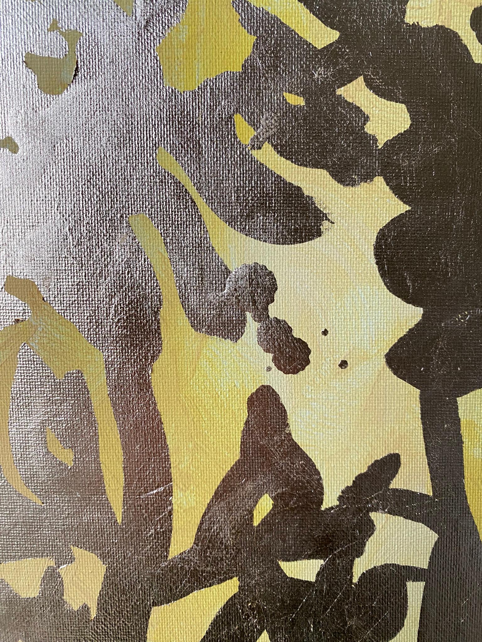 Originals huile et feuille d'or sur toile - Mémoire de paysage - Artiste britannique récompensé en vente 6