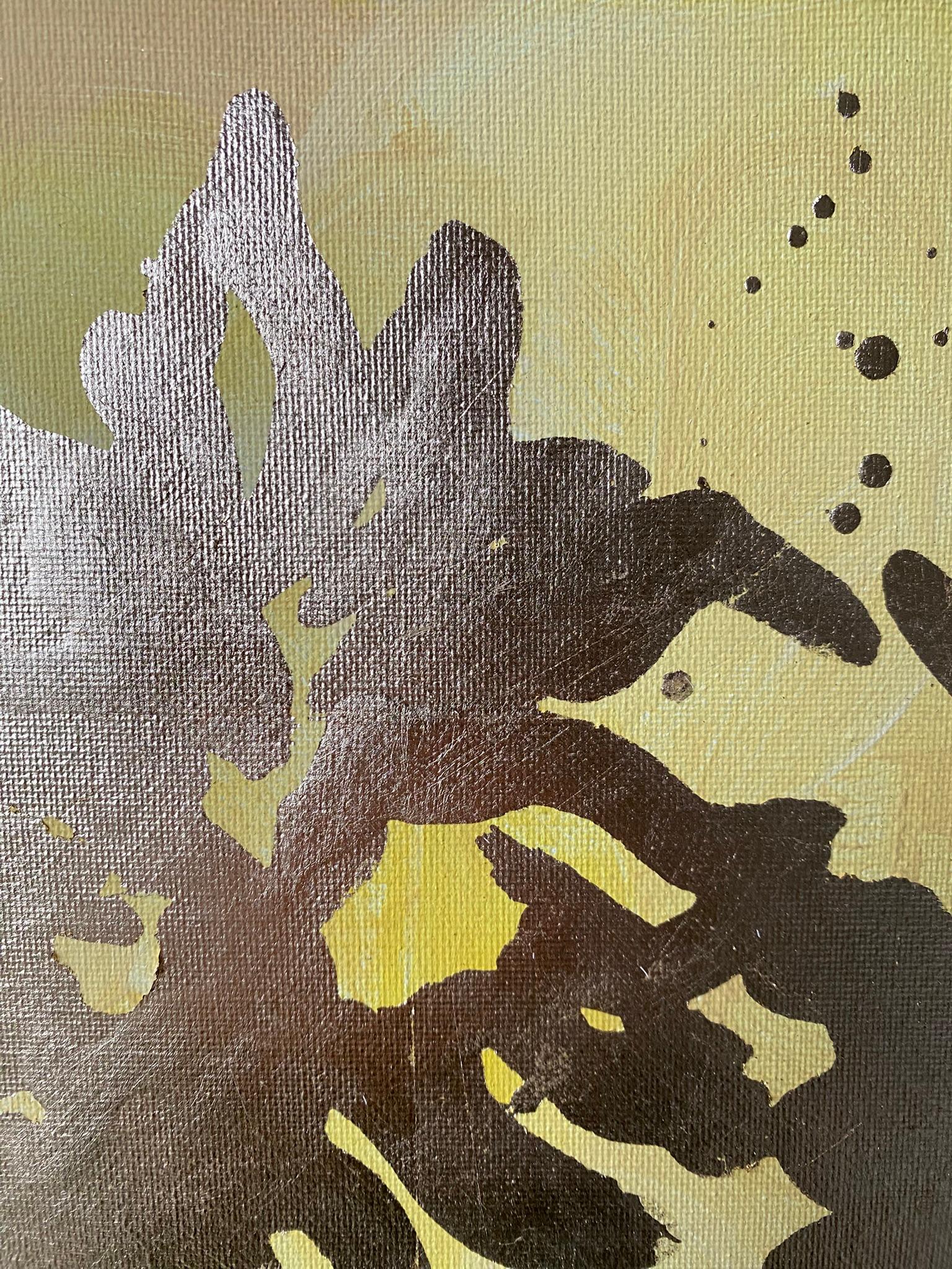 Originals huile et feuille d'or sur toile - Mémoire de paysage - Artiste britannique récompensé en vente 7