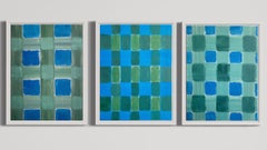 The Weaver-Original Triptych-Brit Awarded Artist-feat. Scottish Tartan inspired