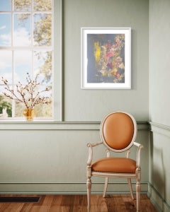 蘭 Orchids in Purple Mists-hand painted Limited Edition #4 of 10-British Artist