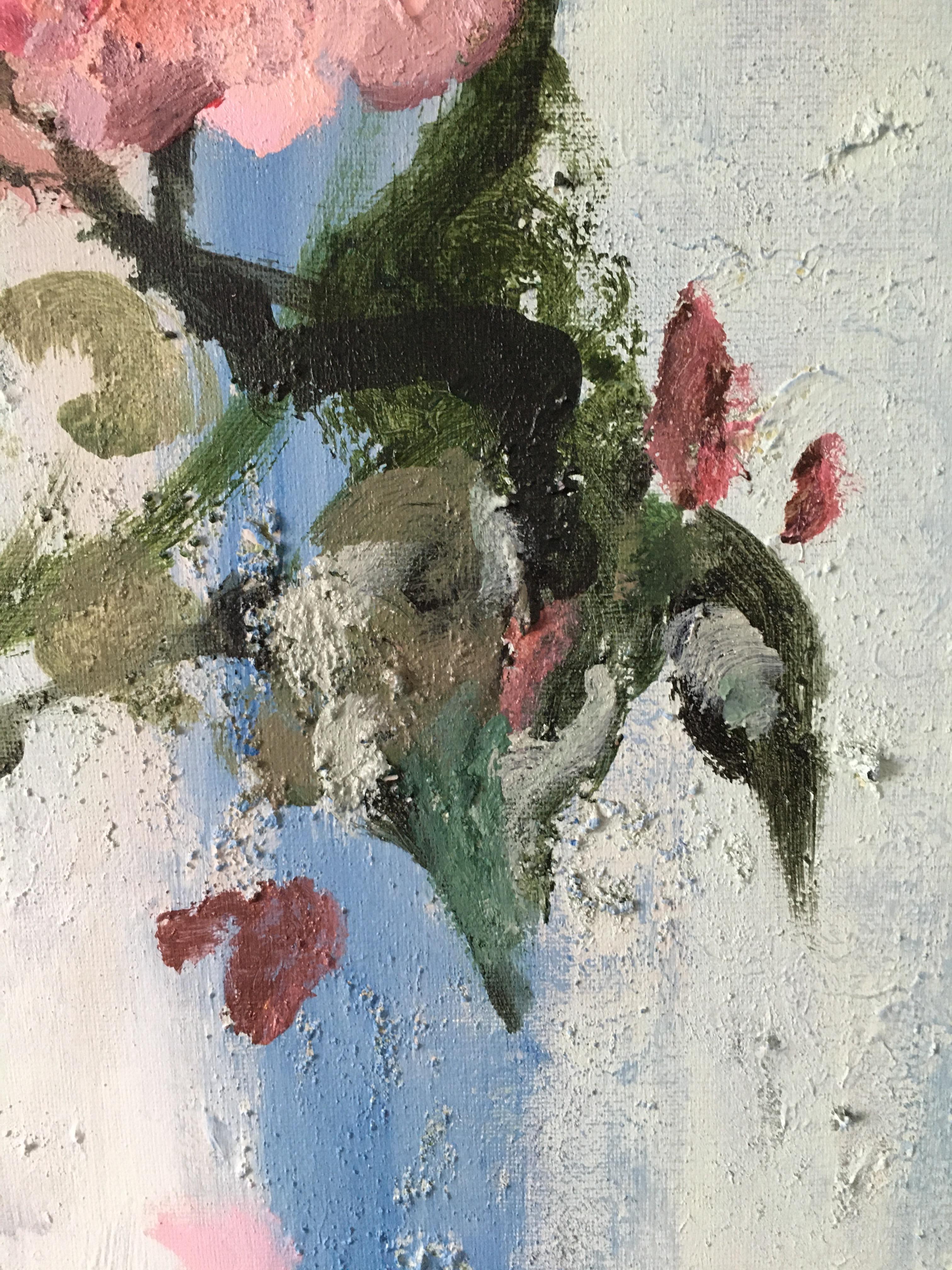 This striking large hand painted limited Edition is No. 1 of only 10 in existence. 80% of the painting is hand-painted in oil and gesso on giclee by Shizico Yi, the edition featuring her signature expressive brushstrokes and hand-mixed colours. It