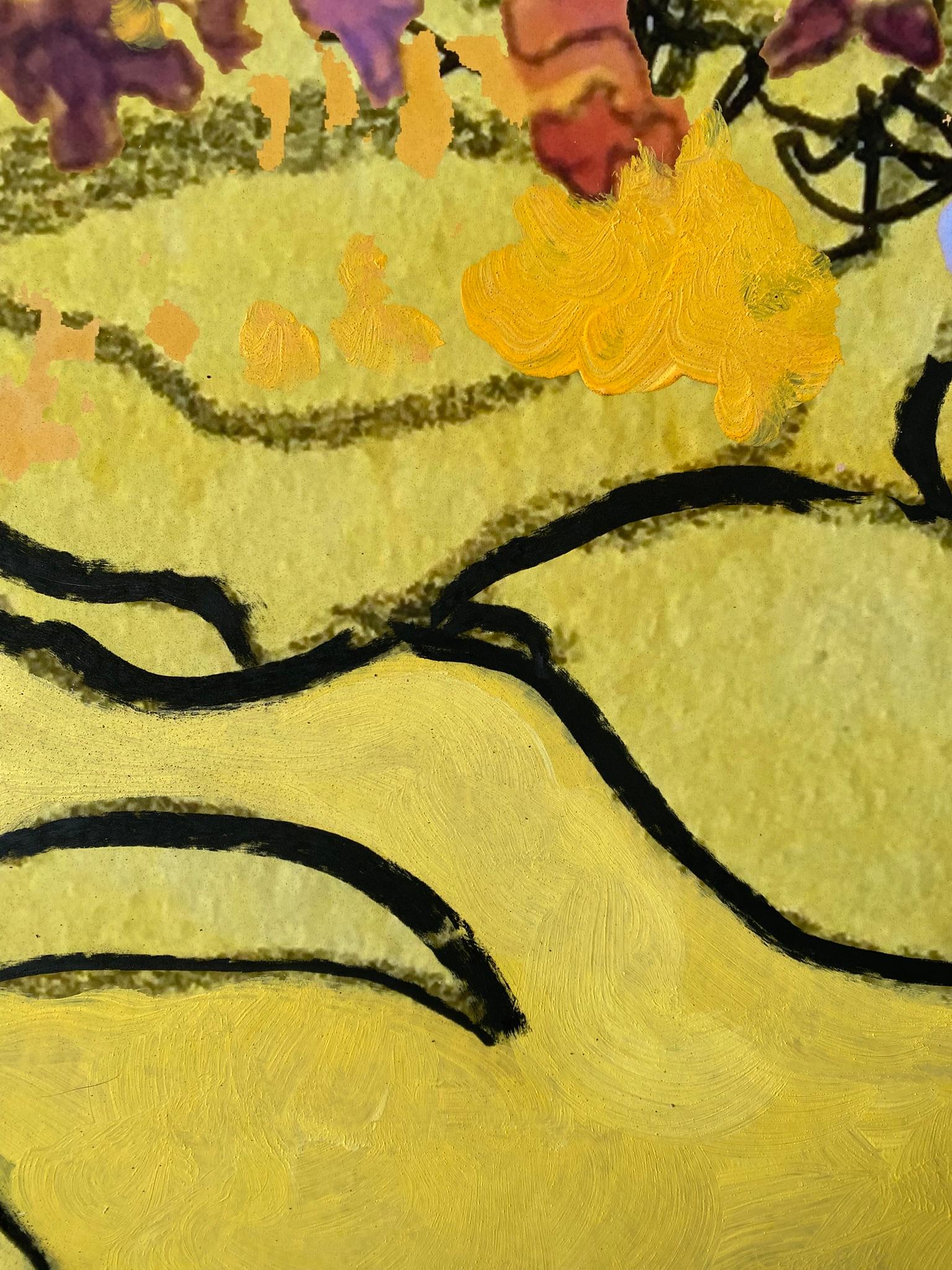Hand Drawn-Painted X-L One Off Edition-Constant Gardener-British Awarded Artist For Sale 5