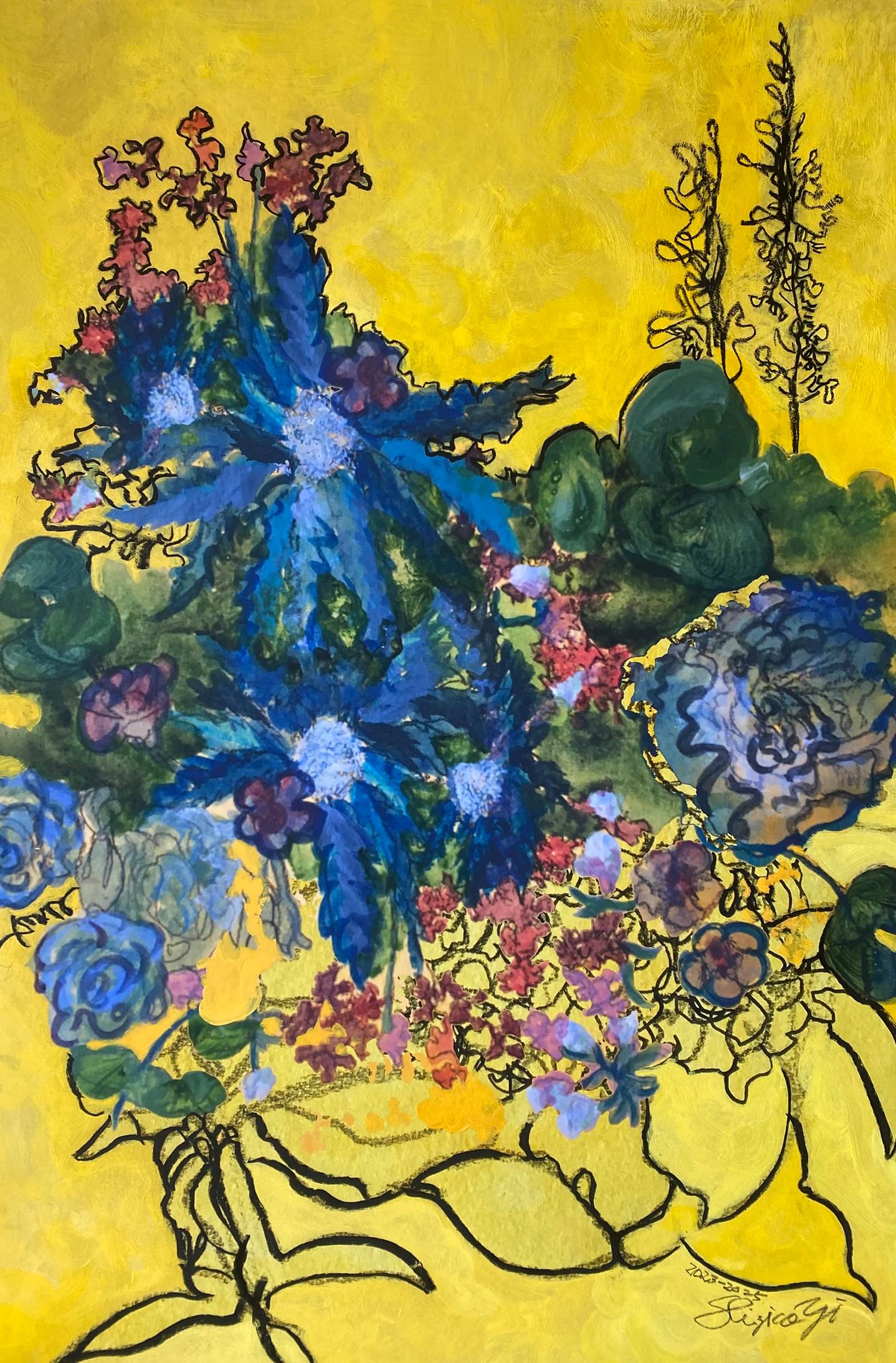 Disegnato a mano-Painted X-L One Off Edition-Constant Gardener-Artista britannico premiato