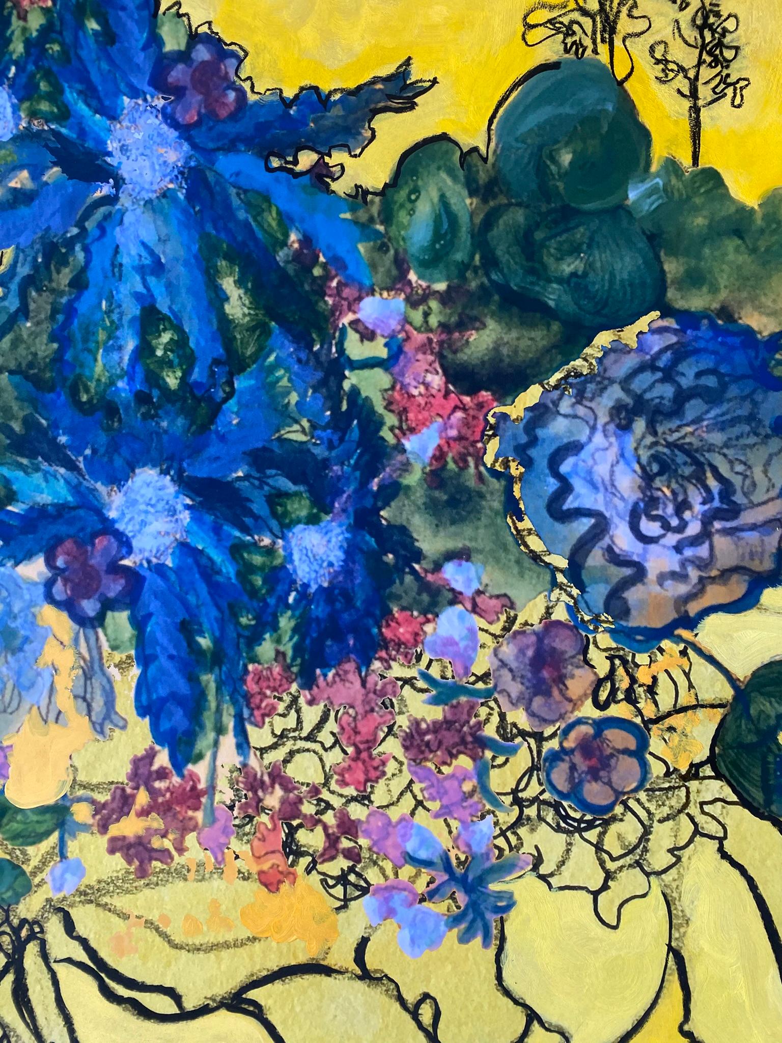 Hand Drawn-Painted X-L One Off Edition-Constant Gardener-British Awarded Artist For Sale 10