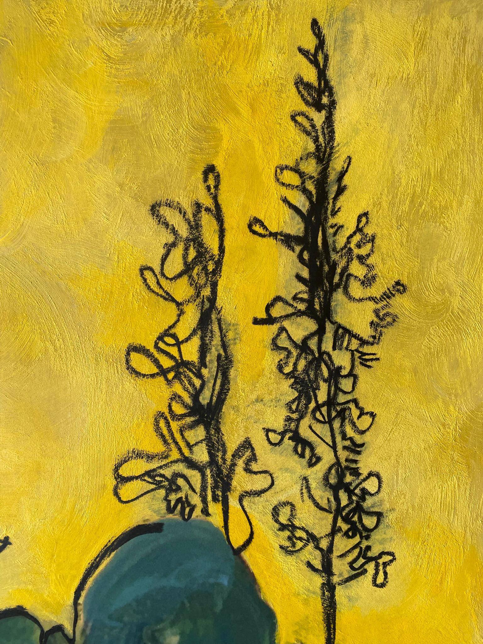 Hand Drawn-Painted X-L One Off Edition-Constant Gardener-British Awarded Artist - Print by Shizico Yi