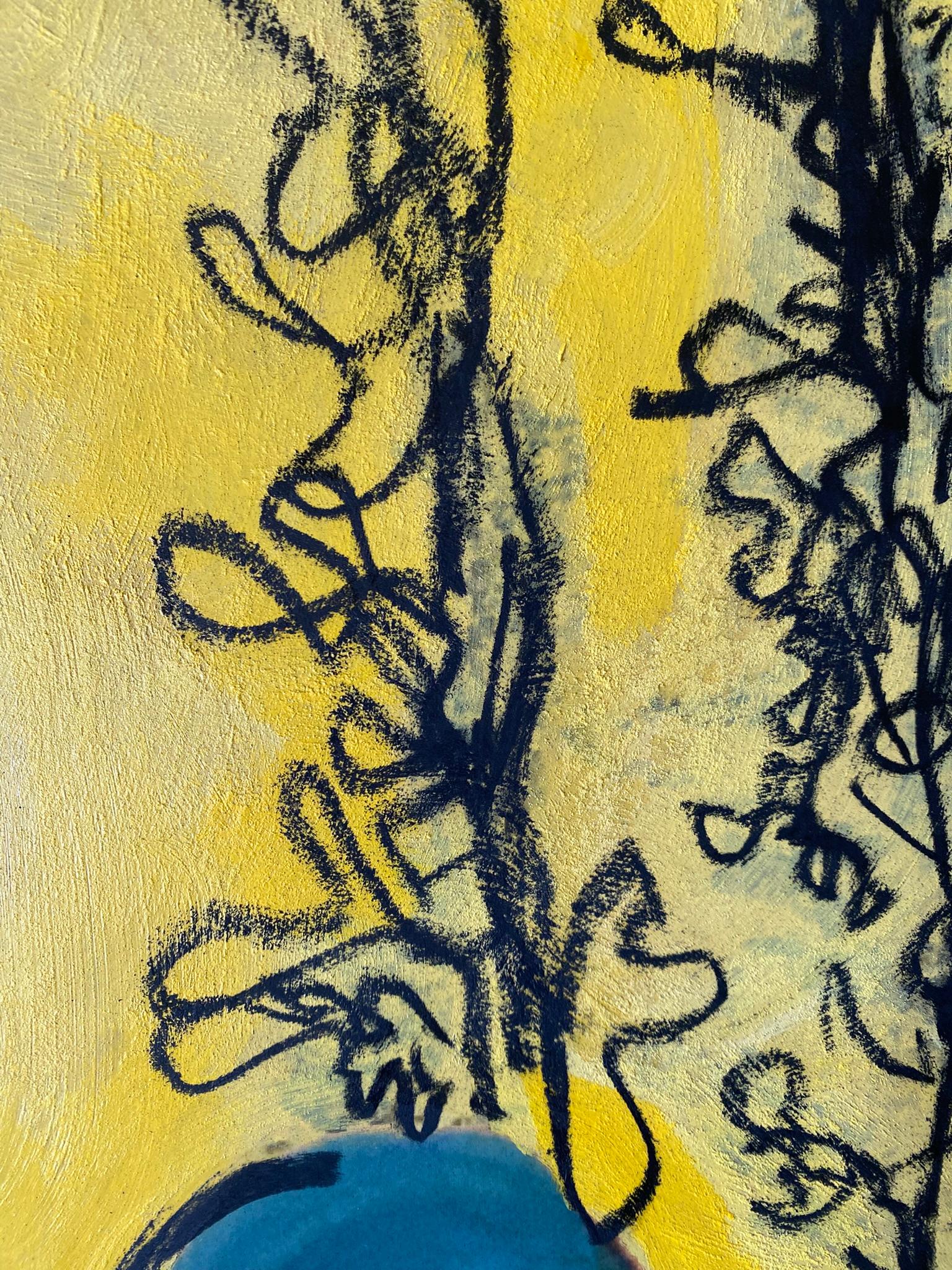 Hand Drawn-Painted X-L One Off Edition-Constant Gardener-British Awarded Artist For Sale 1
