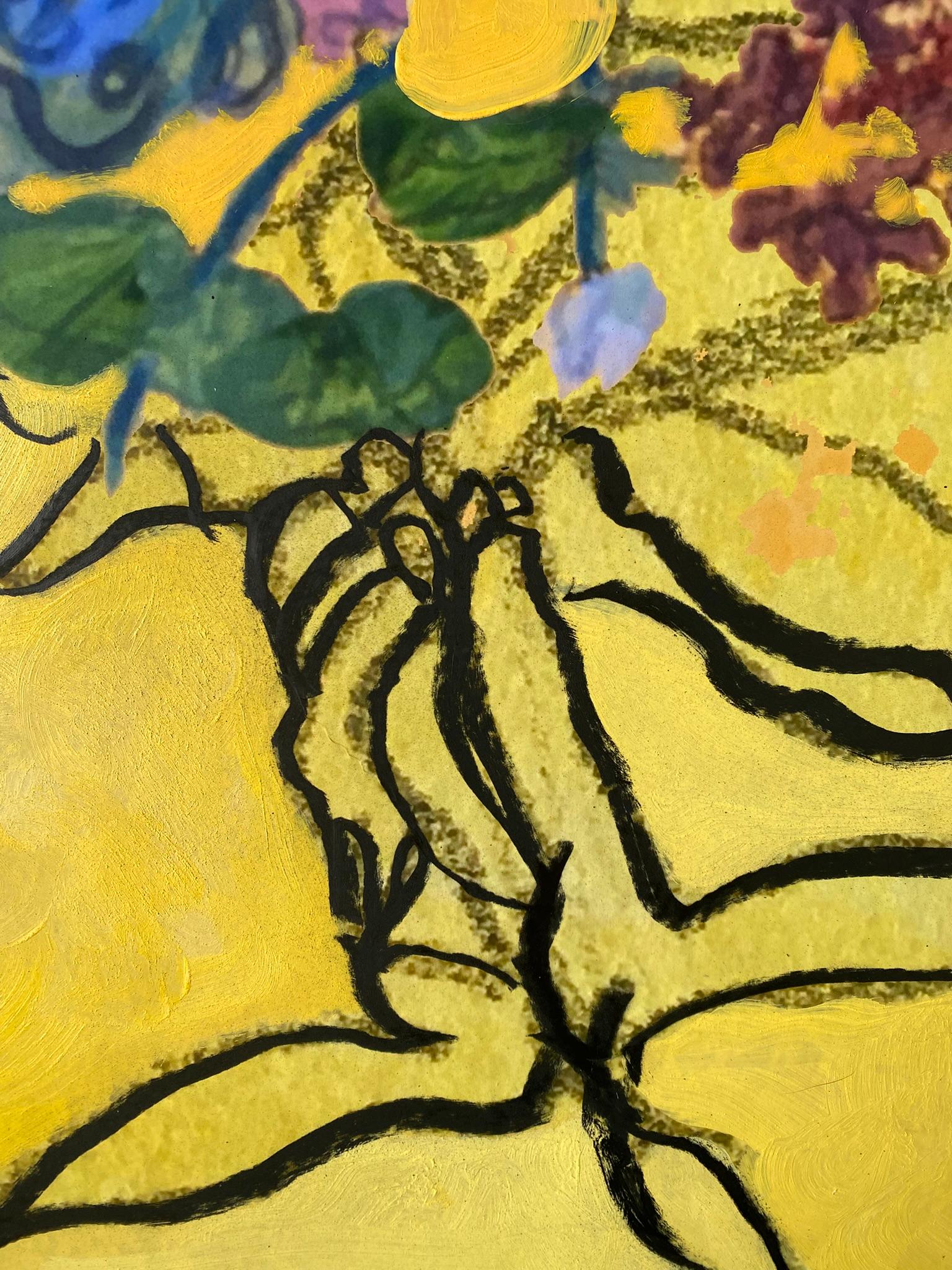 Hand Drawn-Painted X-L One Off Edition-Constant Gardener-British Awarded Artist For Sale 4