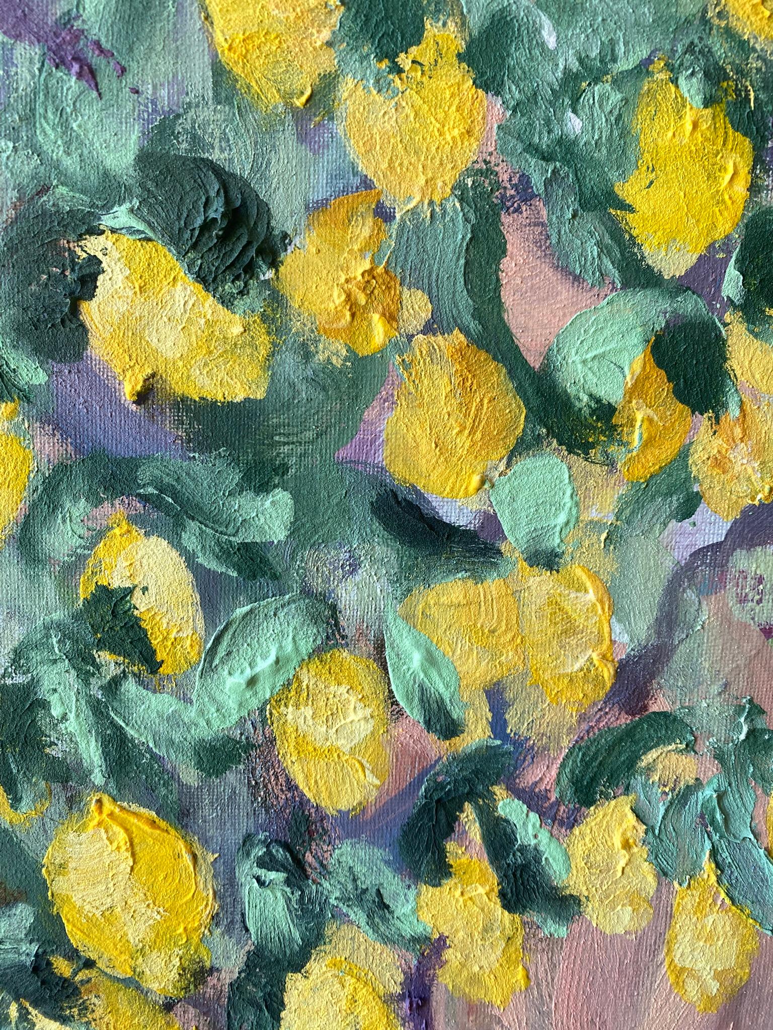 Hand painted Artist Proof-Lemon Rose Cottage-British Awarded Artist-Large OneOff For Sale 8