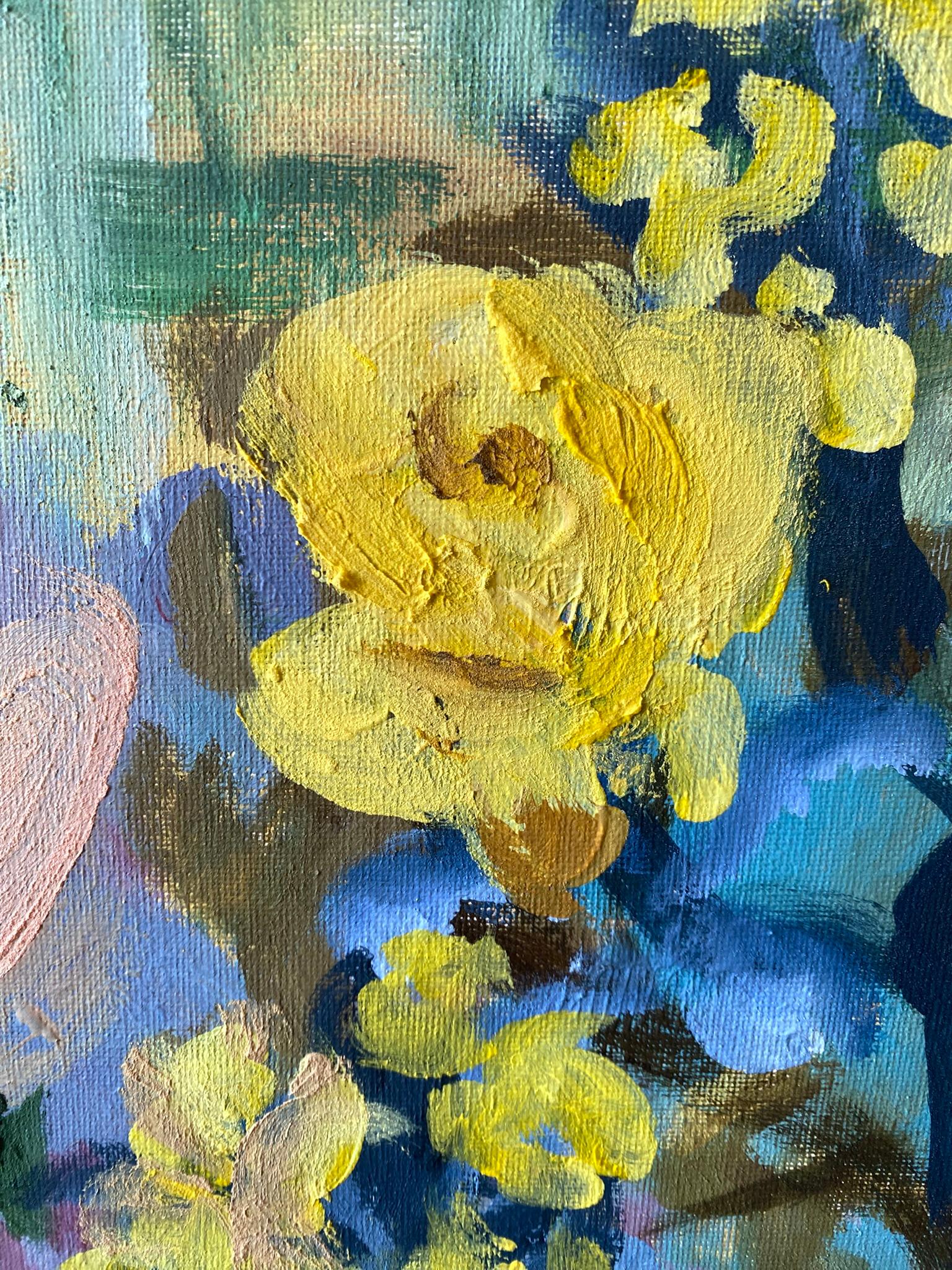 Hand painted Artist Proof-Lemon Rose Cottage-British Awarded Artist-Large OneOff For Sale 5
