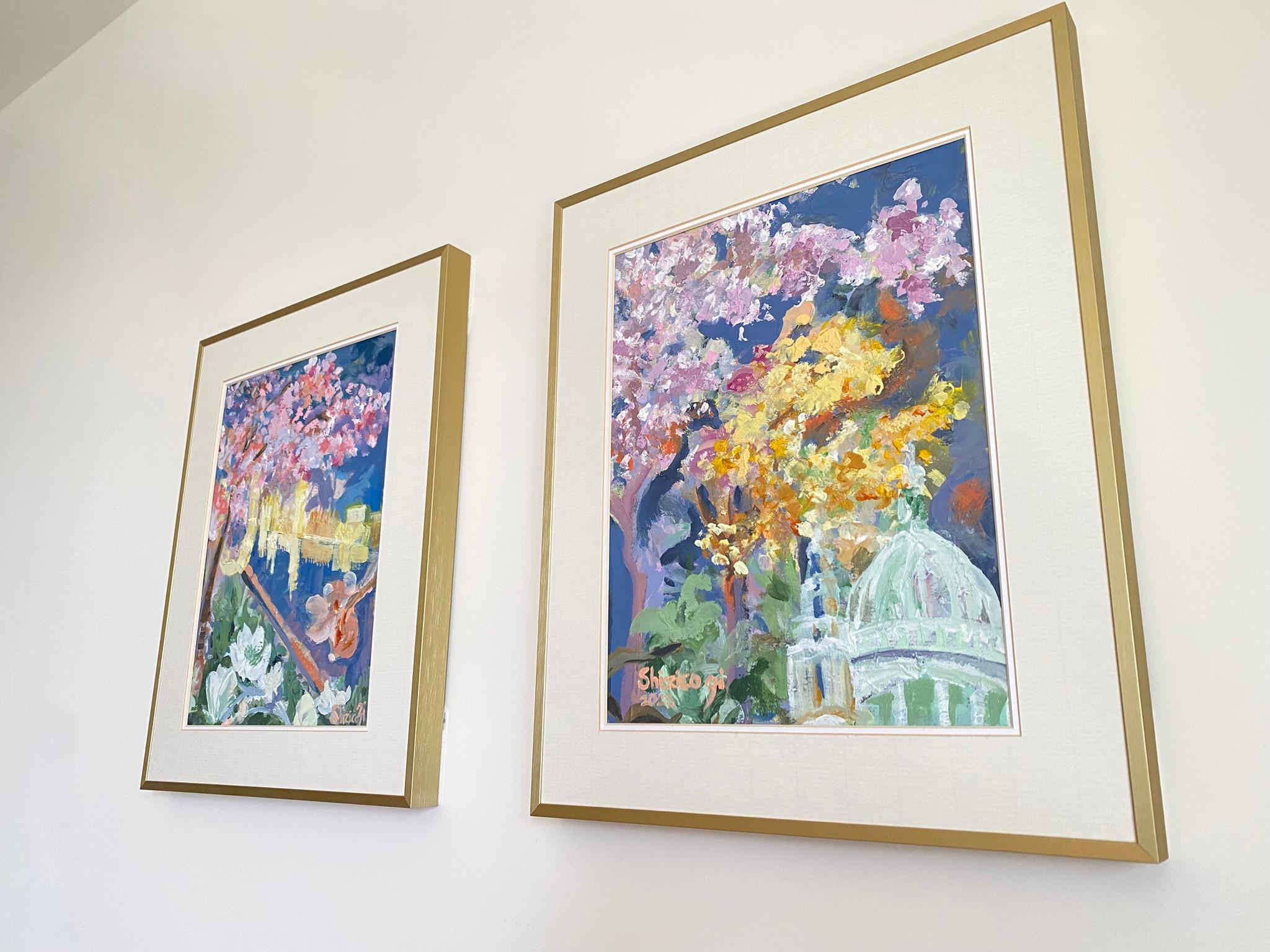 Hand Painted Artist's Proof Diptych-Sunshine Factory-London-Brit Awarded Artist For Sale 10