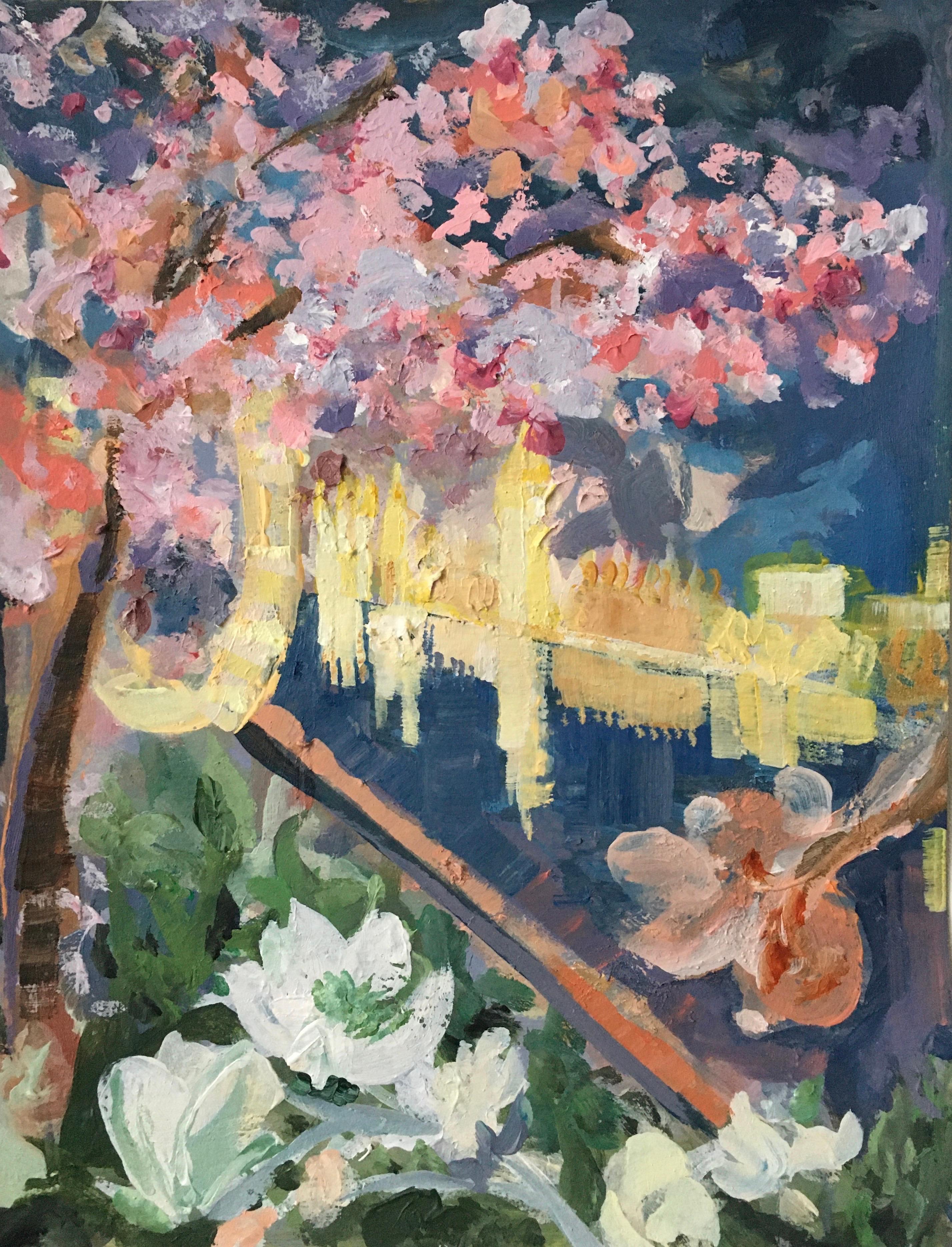 Hand Painted Artist's Proof Diptych-Sunshine Factory-London-Brit Awarded Artist - Print by Shizico Yi