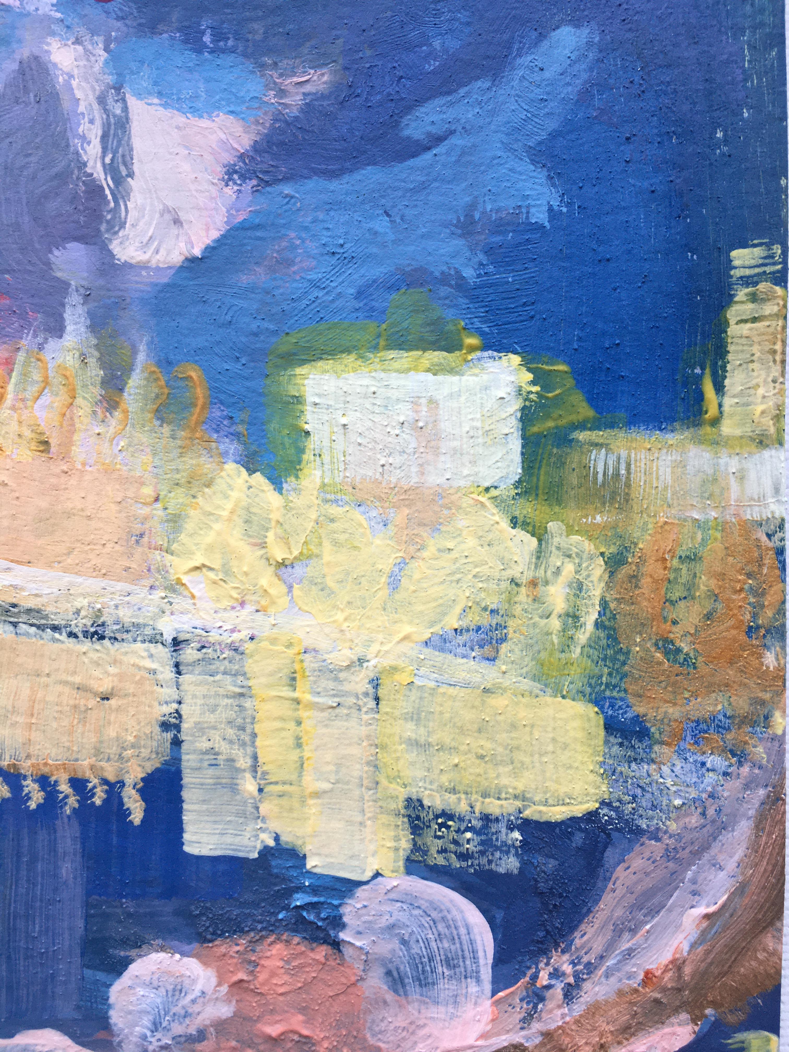 Hand Painted Artist's Proof Diptych-Sunshine Factory-London-Brit Awarded Artist For Sale 4