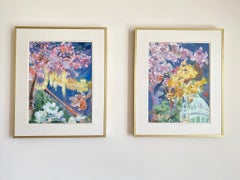 Hand Painted Artist's Proof Diptych-Sunshine Factory-London-Brit Awarded Artist