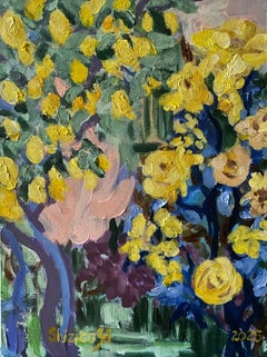 Hand Painted Limited Edition No 1-Tea Time Bloom-British Awarded Artist-aluminiu