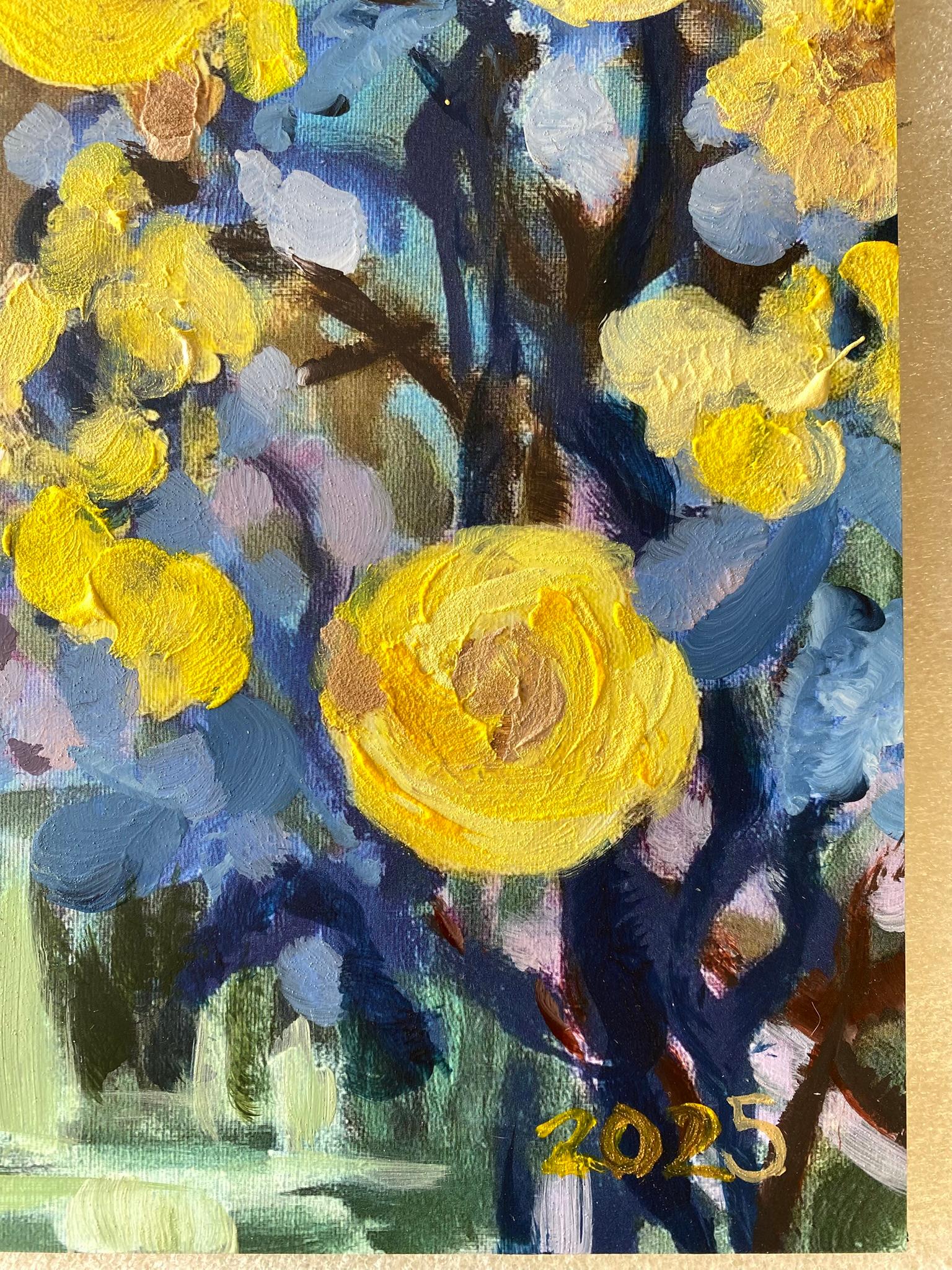 Le dernier ! Épreuve d'artiste peinte à la main#2-Tea Time Bloom-Artiste britannique primé en vente 7