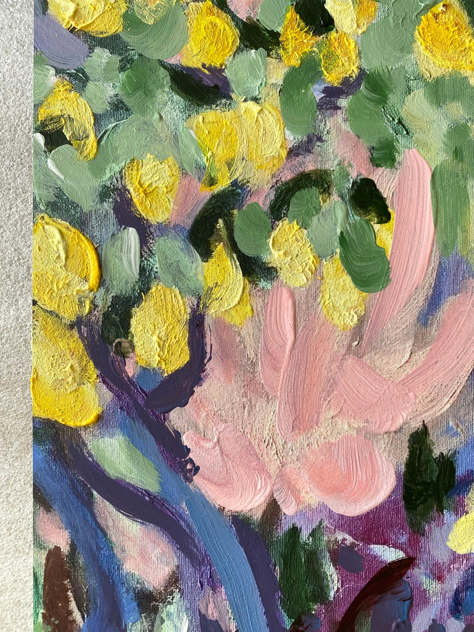 Le dernier ! Épreuve d'artiste peinte à la main#2-Tea Time Bloom-Artiste britannique primé en vente 5