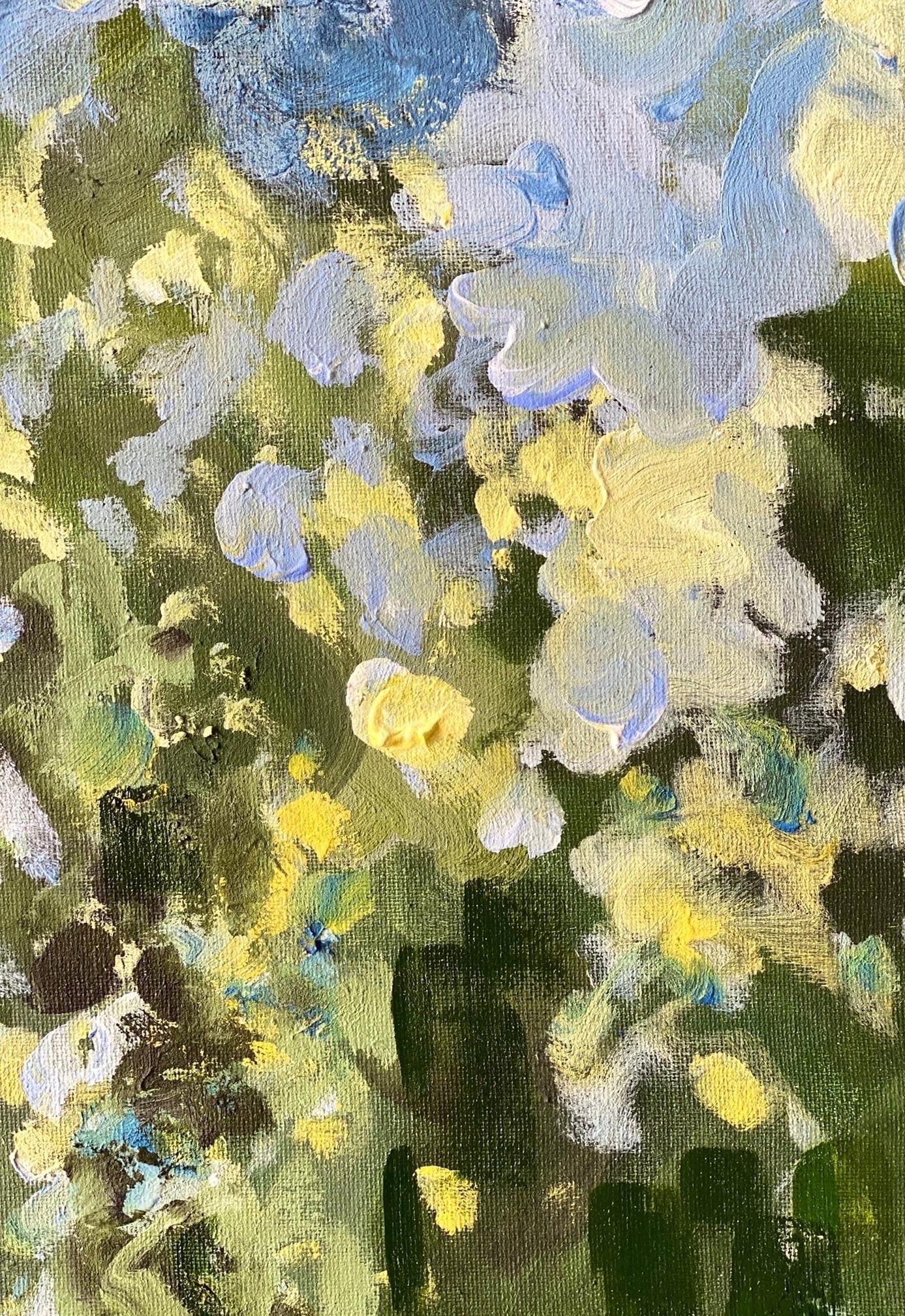 Edizione dipinta a mano n. 2-Canzone del tramonto con blu e verde-Artista britannico premiato in vendita 9