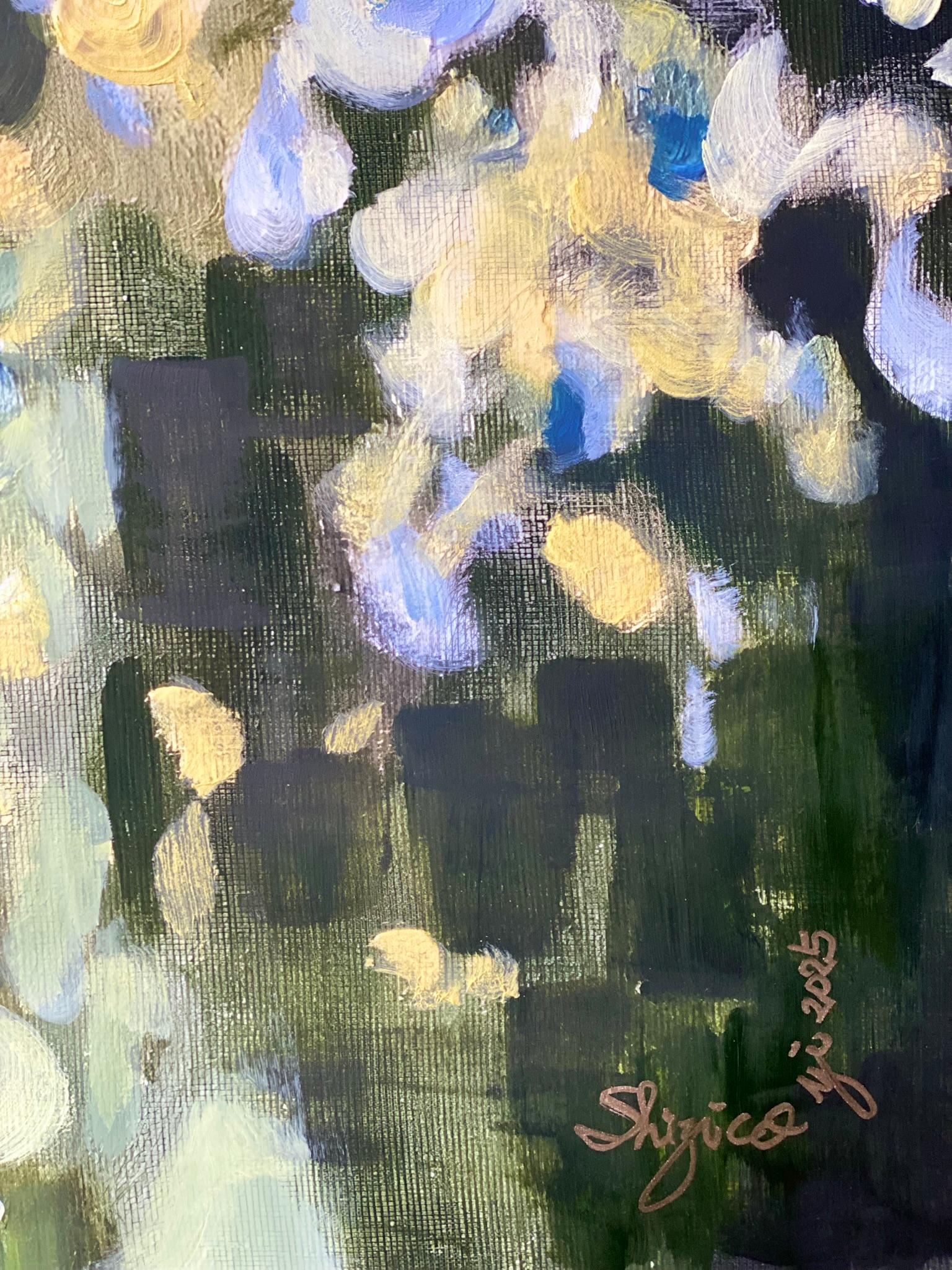 Hand Painted Edition-Sunset Song with Blue and Green-British Awarded Artist-No.2 For Sale 3