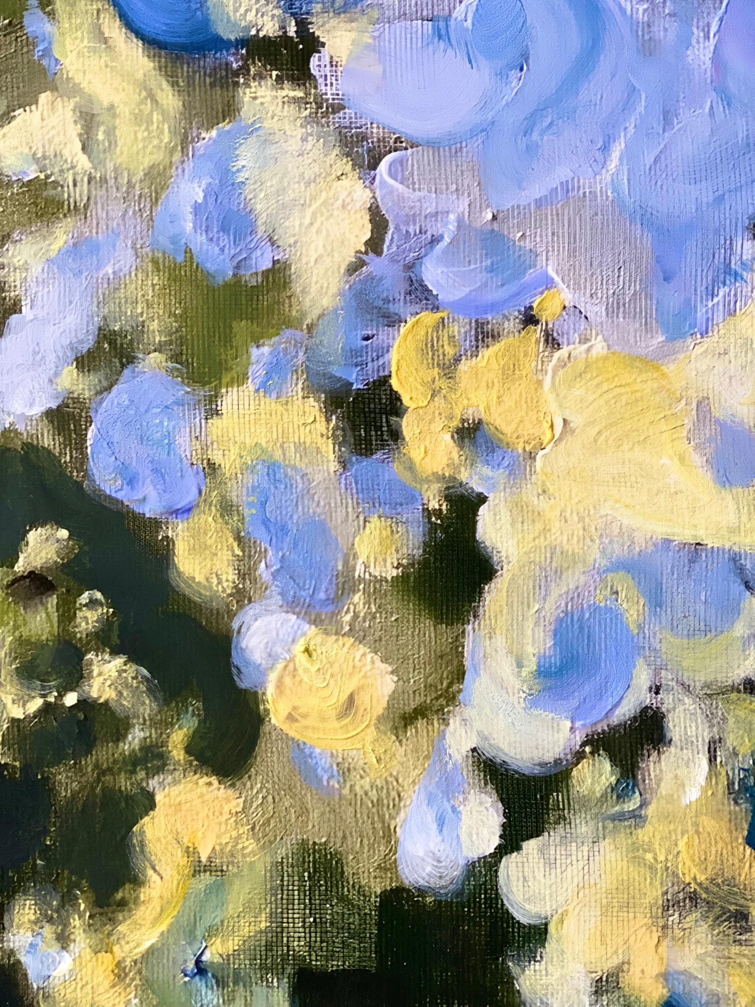 Hand Painted Edition-Sunset Song with Blue and Green-British Awarded Artist-No.2 For Sale 10