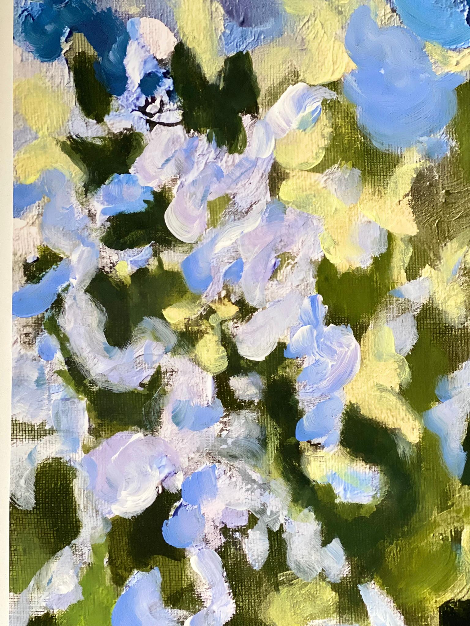 Hand Painted Edition-Sunset Song with Blue and Green-British Awarded Artist-No.2 For Sale 15