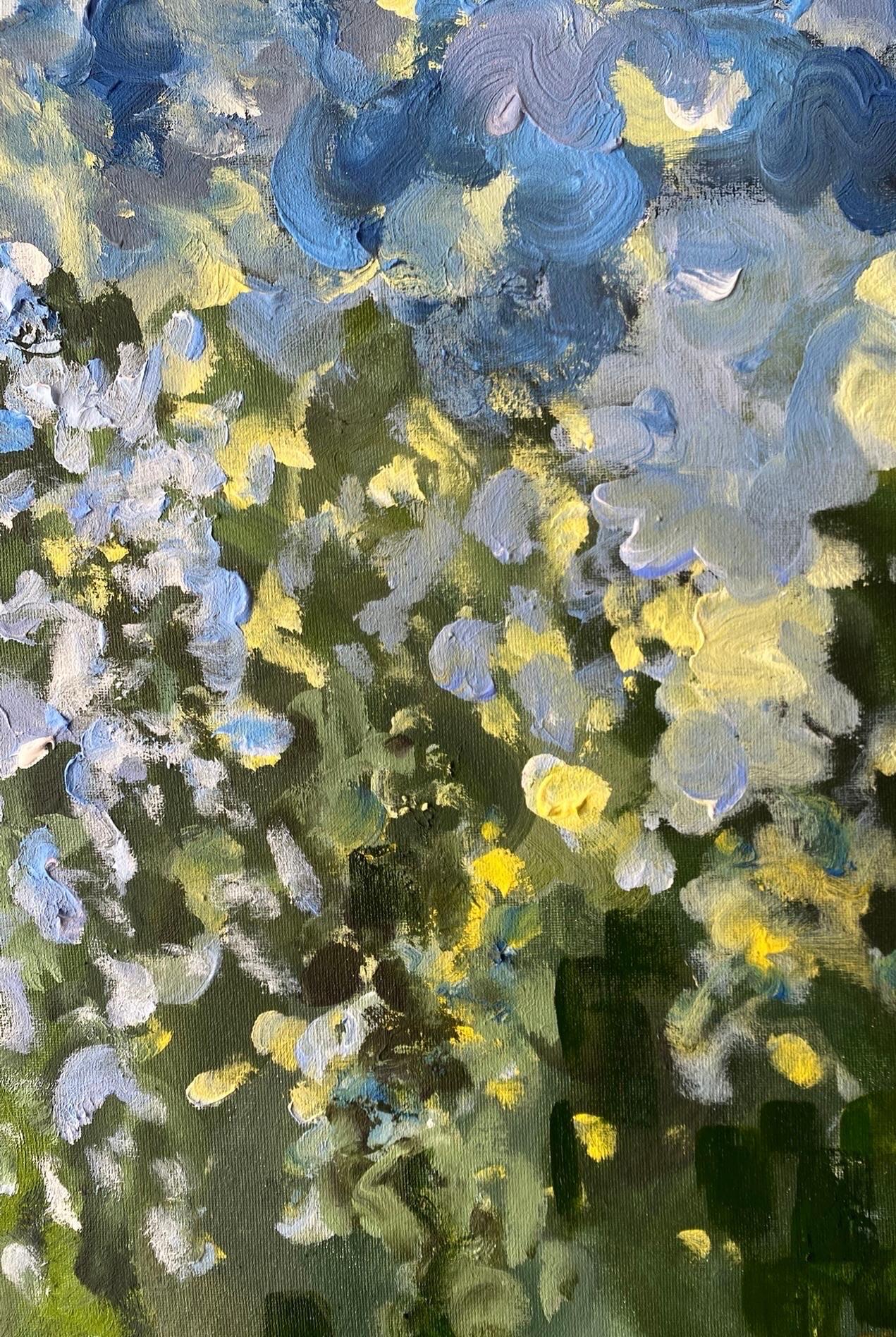 Edizione dipinta a mano n. 2-Canzone del tramonto con blu e verde-Artista britannico premiato in vendita 2