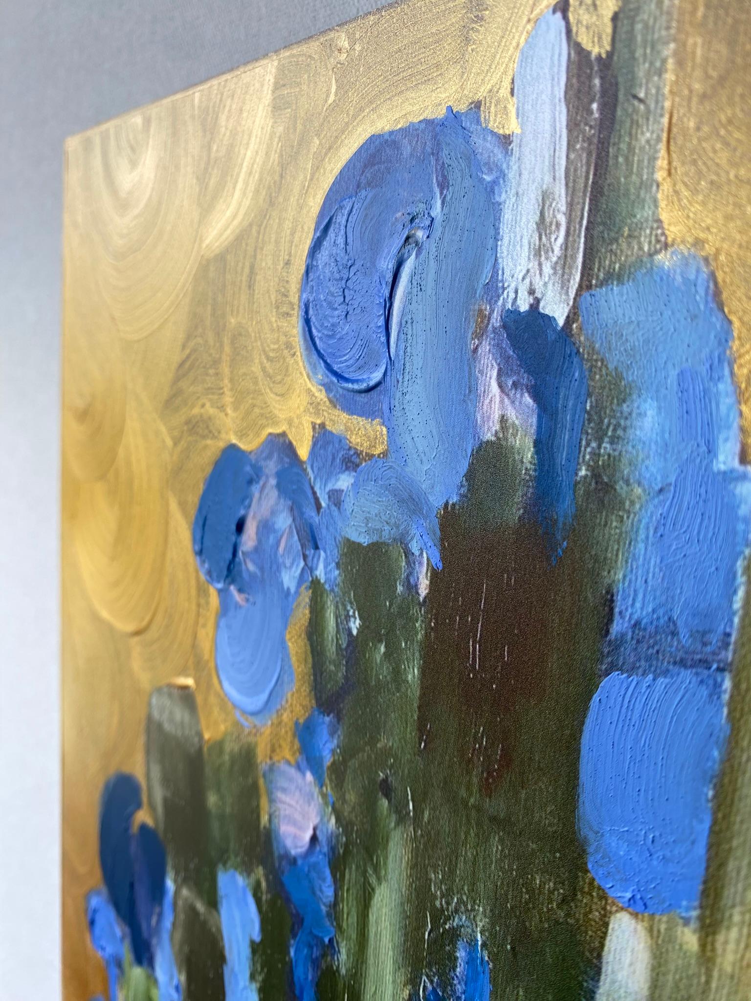 Edición pintada a mano Set de 2-Golden Sunlit-Artista británico galardonado-en aluminio en venta 13