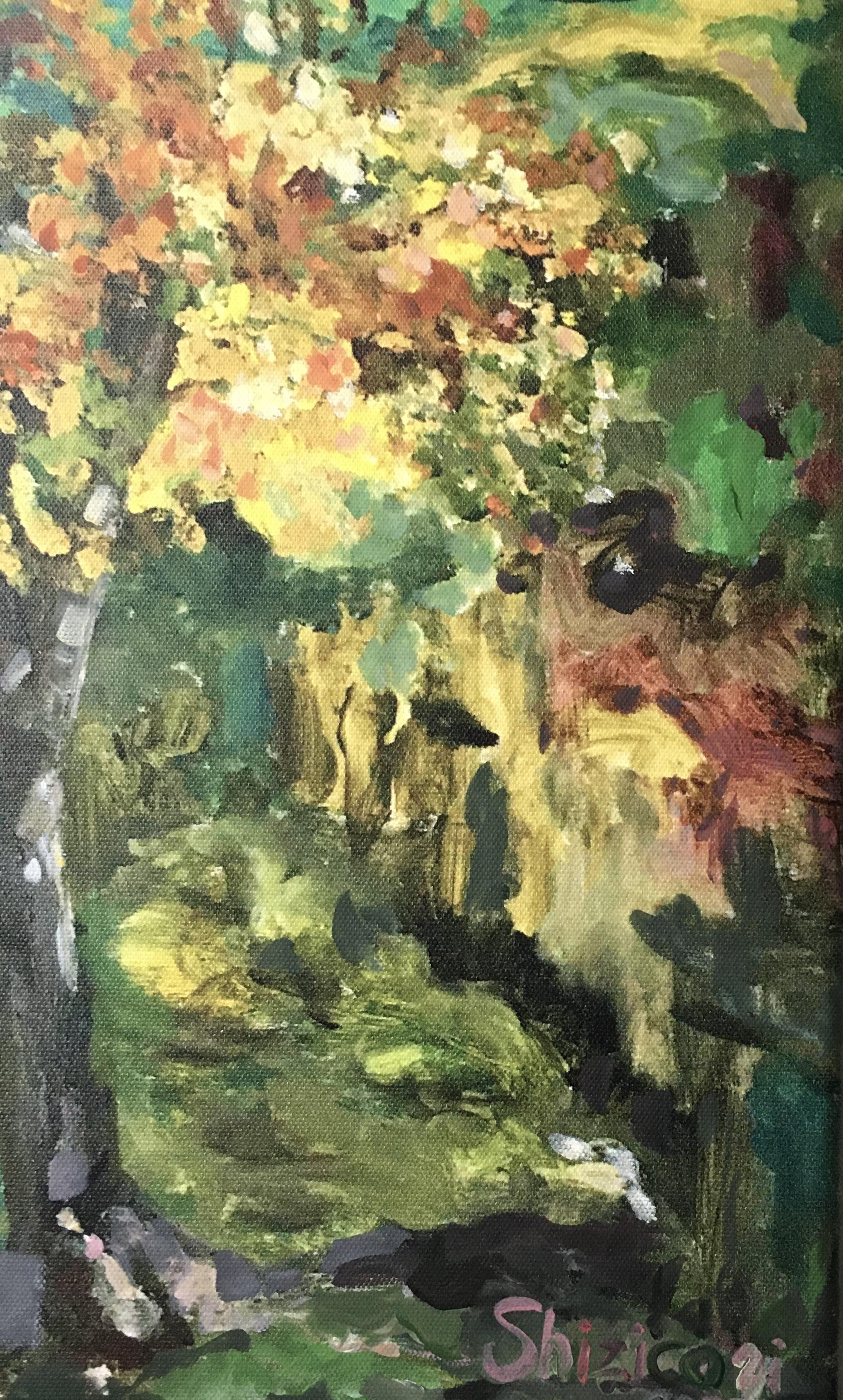 Peint à la main sur la toile avec un coup de pinceau original de l'artiste, le processus de fabrication de chaque édition en fait presque un original et aussi unique qu'un autre.

Autumn in London Series no 1, édition limitée à 30 exemplaires sur