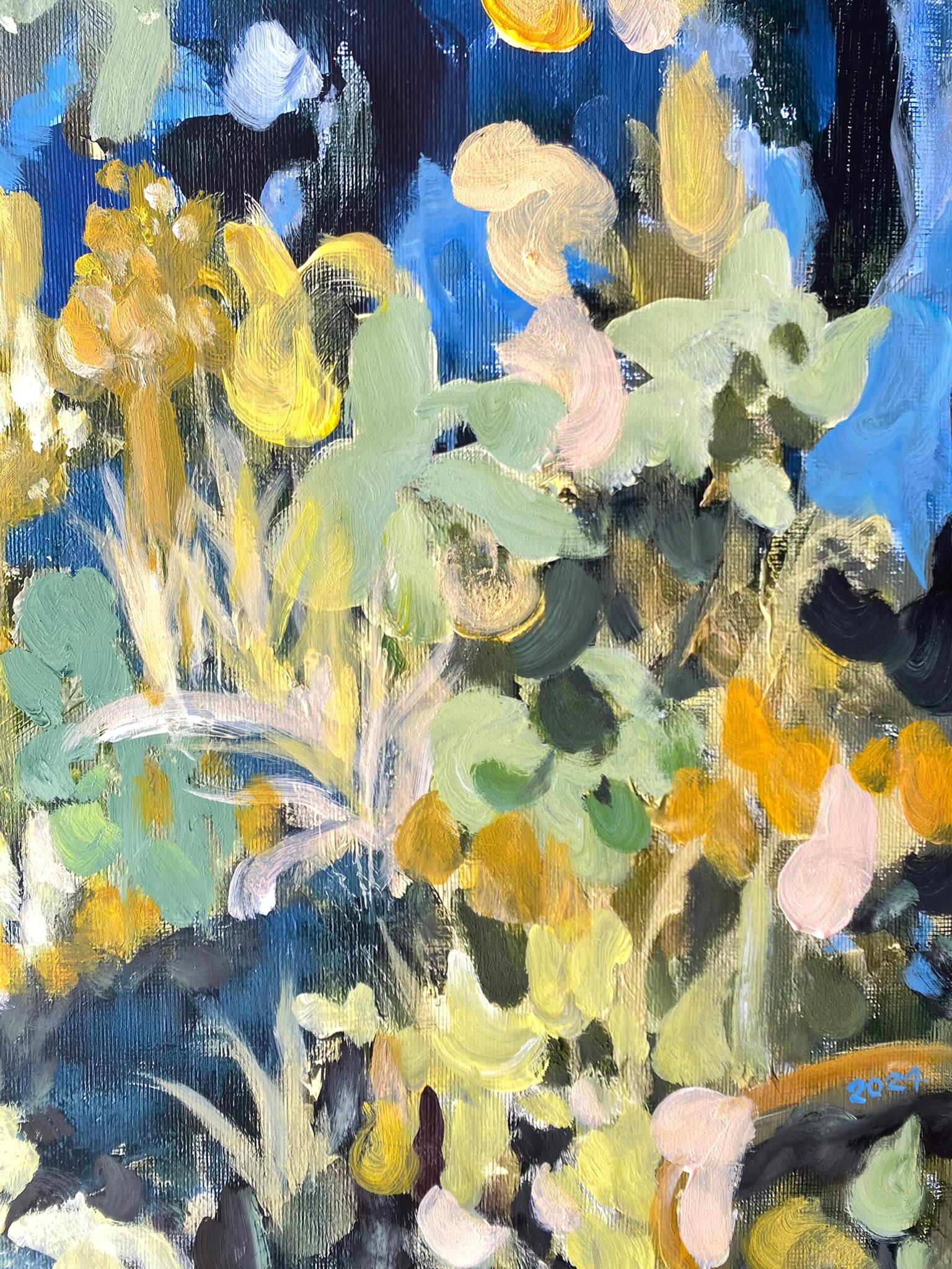 LARGE Hand-Painted Artist Proof-Summer Night-British Awarded Artist-One Off - Abstract Impressionist Print by Shizico Yi
