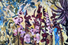 Hand Painted Large-Gladiolus Glorious-British Awarded Artist-Limited Edition#7