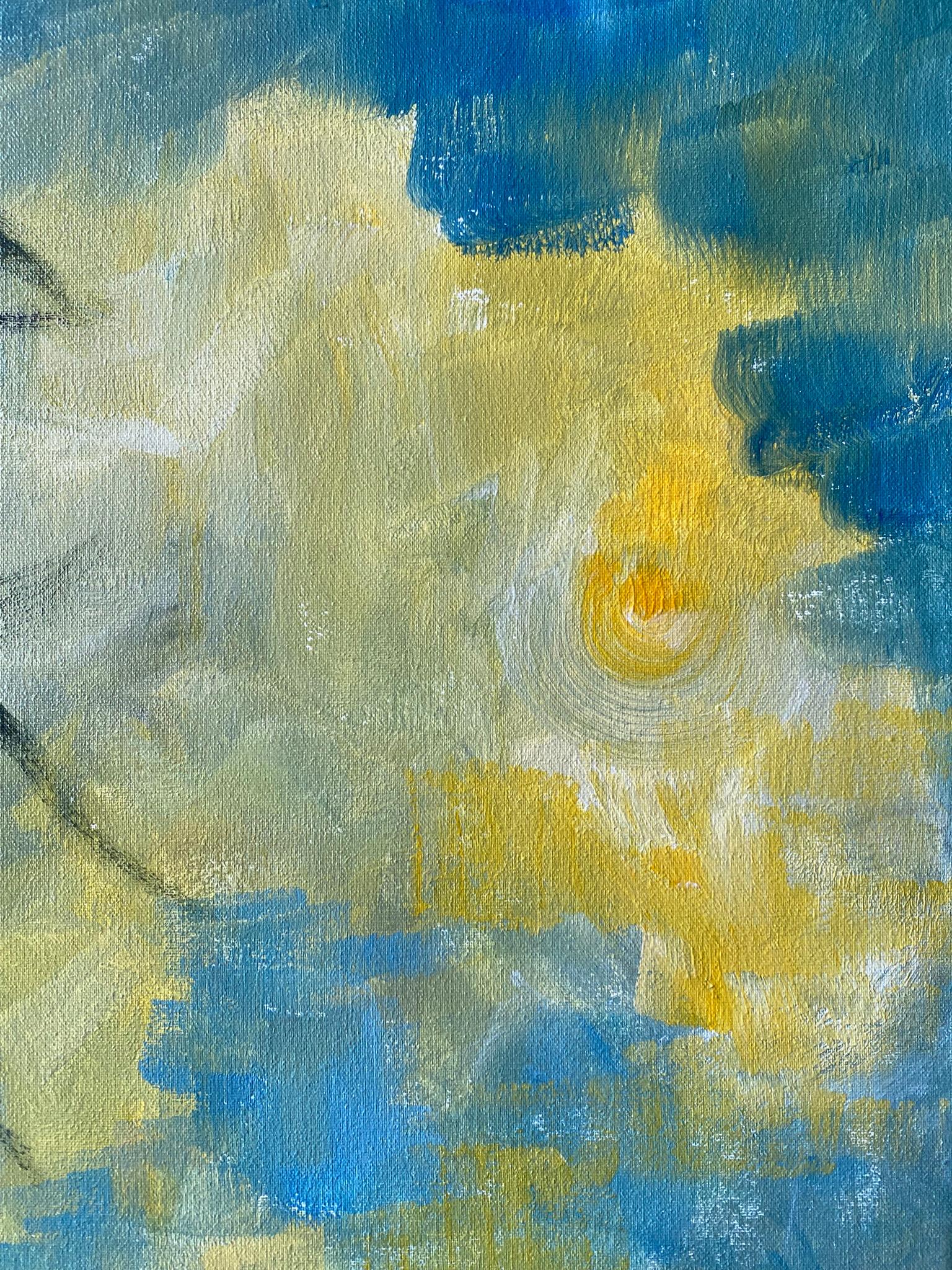 Handgemaltes großes Proof #1/2-Herbstschnee-British Awarded Artist-Öl auf Giclée im Angebot 1