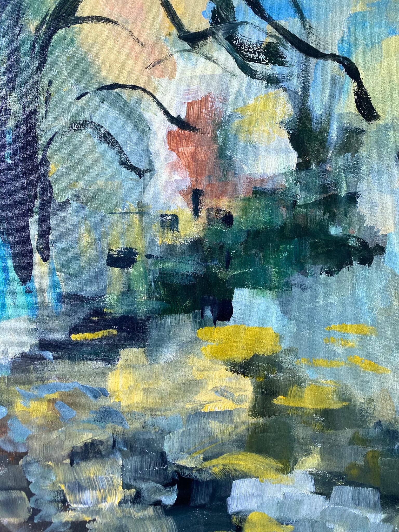 Handgemaltes großes Proof #1/2-Herbstschnee-British Awarded Artist-Öl auf Giclée im Angebot 3