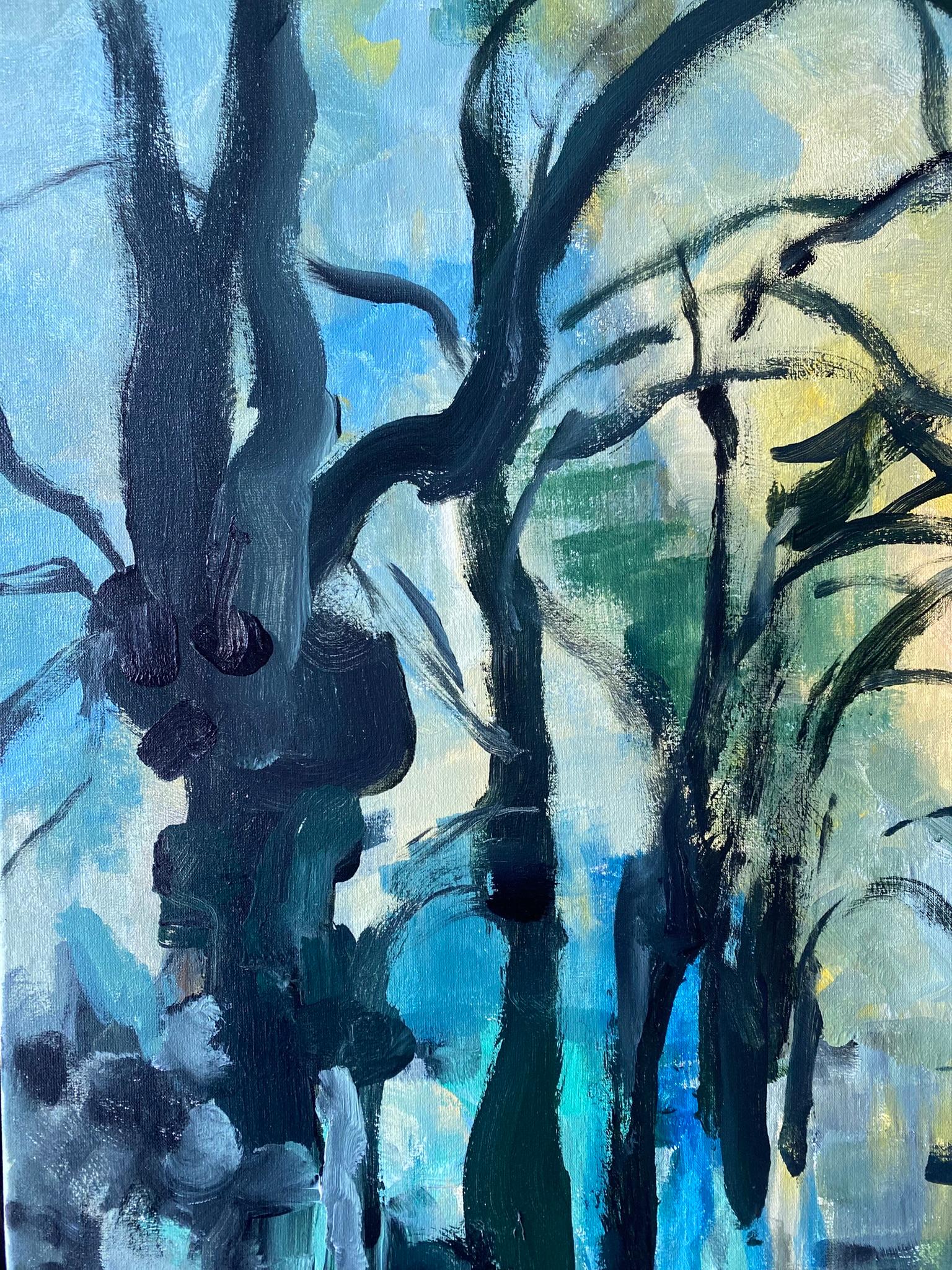 Handgemaltes großes Proof #1/2-Herbstschnee-British Awarded Artist-Öl auf Giclée im Angebot 4