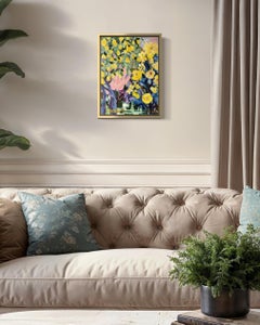 Edizione limitata dipinta a mano #4-Tea Time Bloom-Artista britannico premiato-Alluminio
