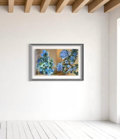 Édition limitée peinte à la main - Cloche magique et rose bleue - Artistics récompensés par des prix britanniques