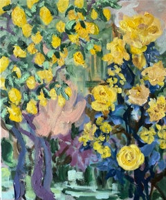 Hand painted Limited Proof#1-Tea Time Bloom-British Awarded Artist-on Aluminium