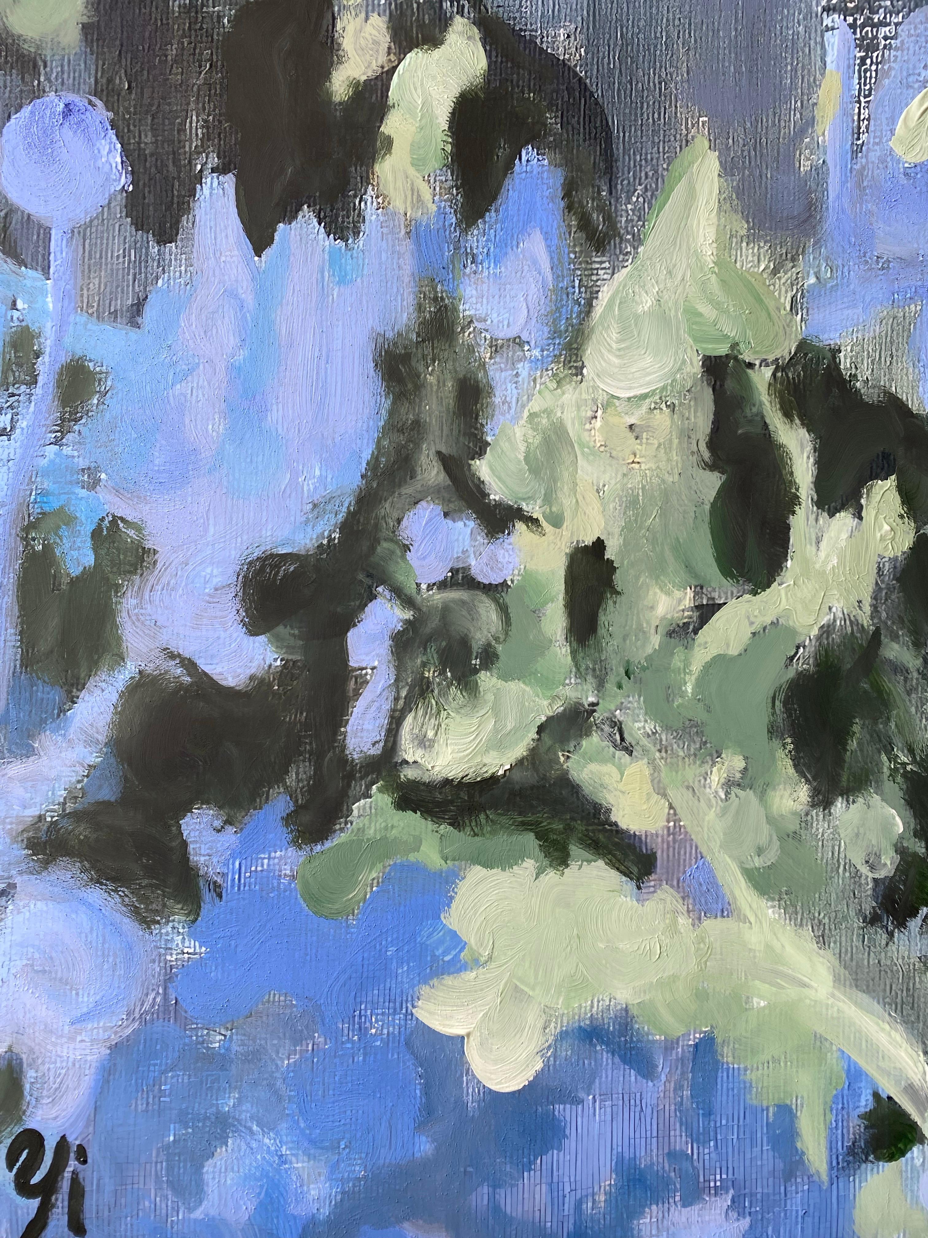 Hand-Painted Large Artist Proof-Summer Night-British Awarded Artist-One Off - Abstract Expressionist Print by Shizico Yi