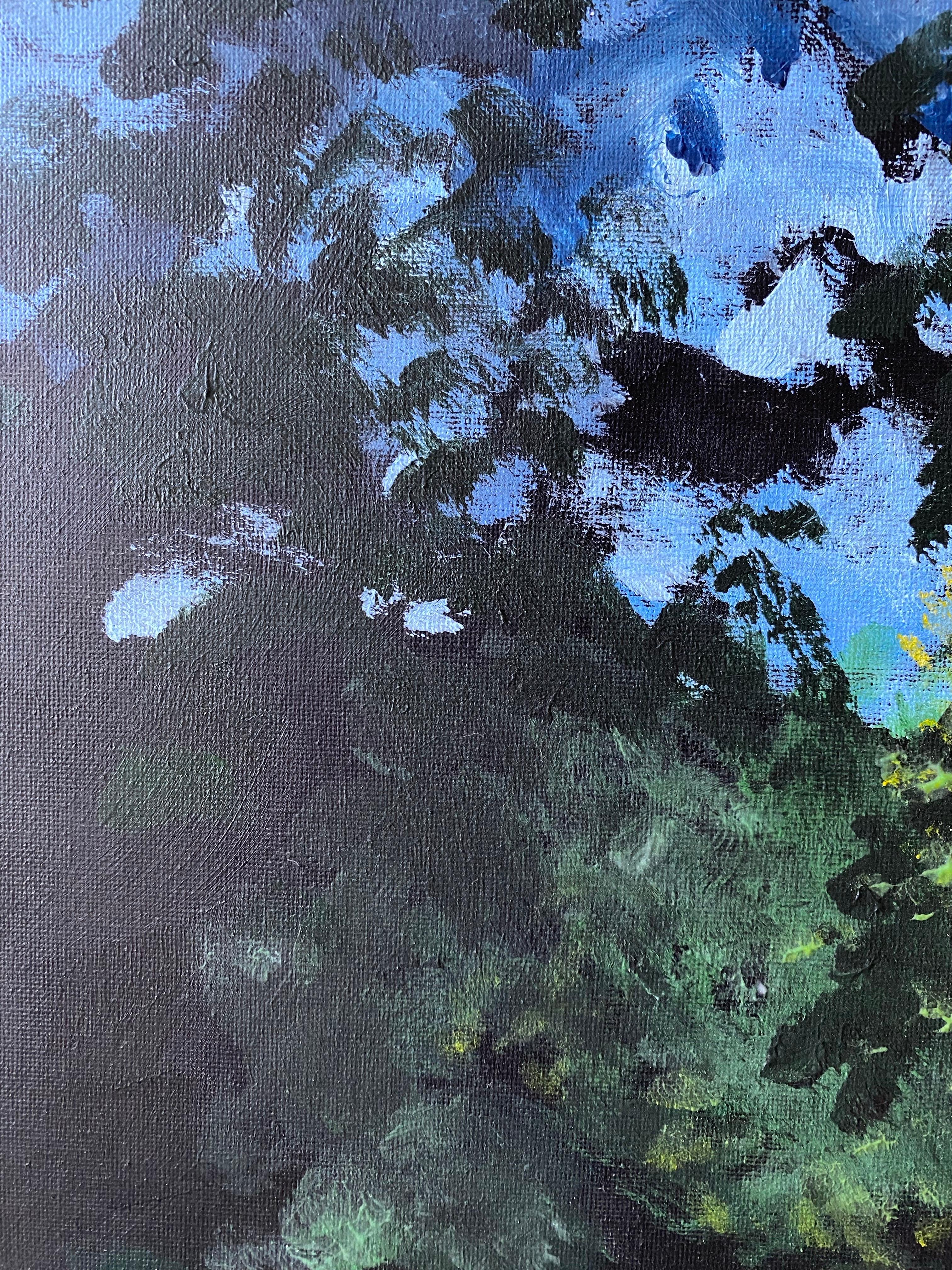 Hand painted One Off Proof-The Night-British Awarded Artist-Plein Air in evening en vente 1