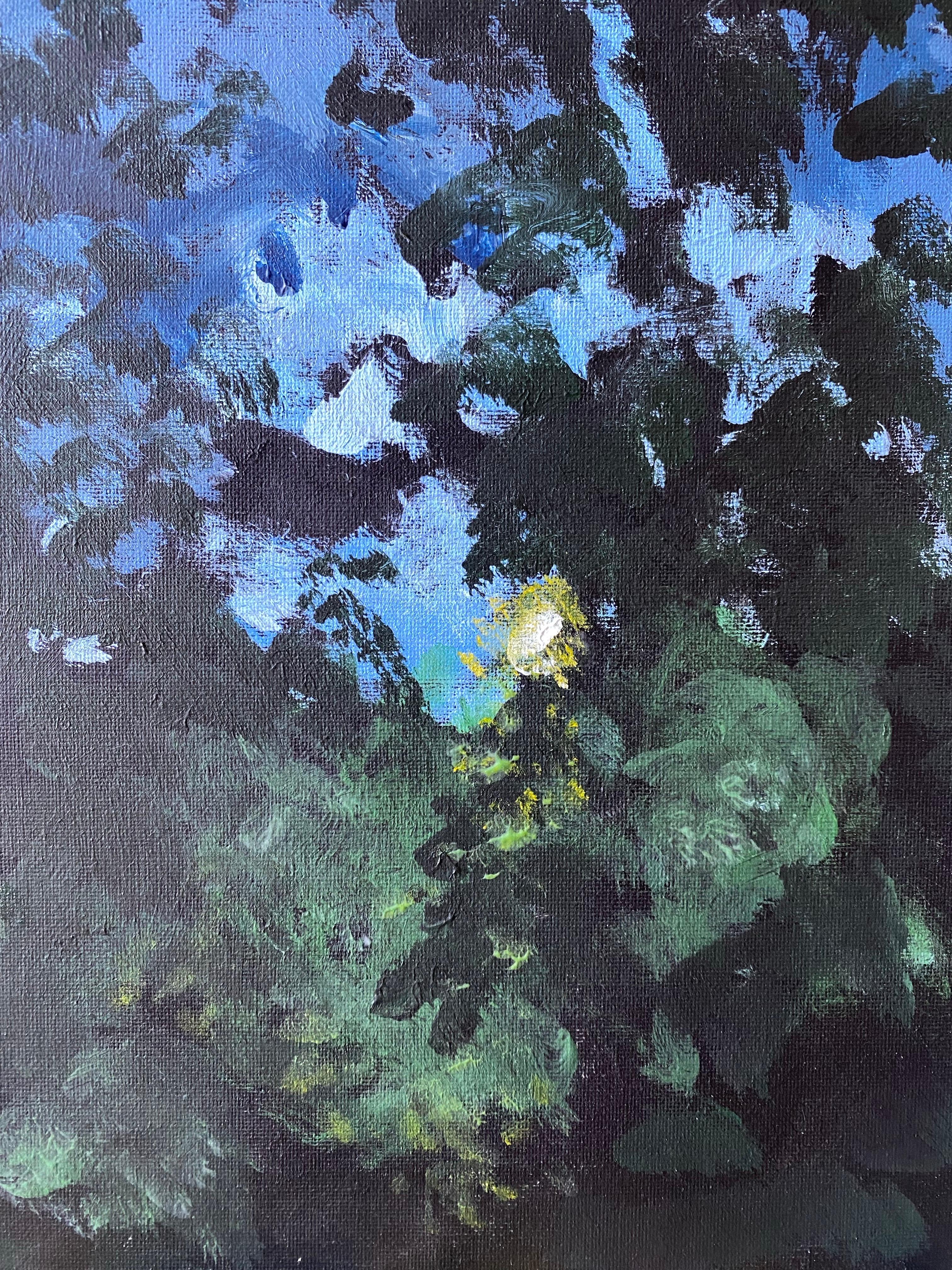 Hand painted One Off Proof-The Night-British Awarded Artist-Plein Air in evening en vente 4