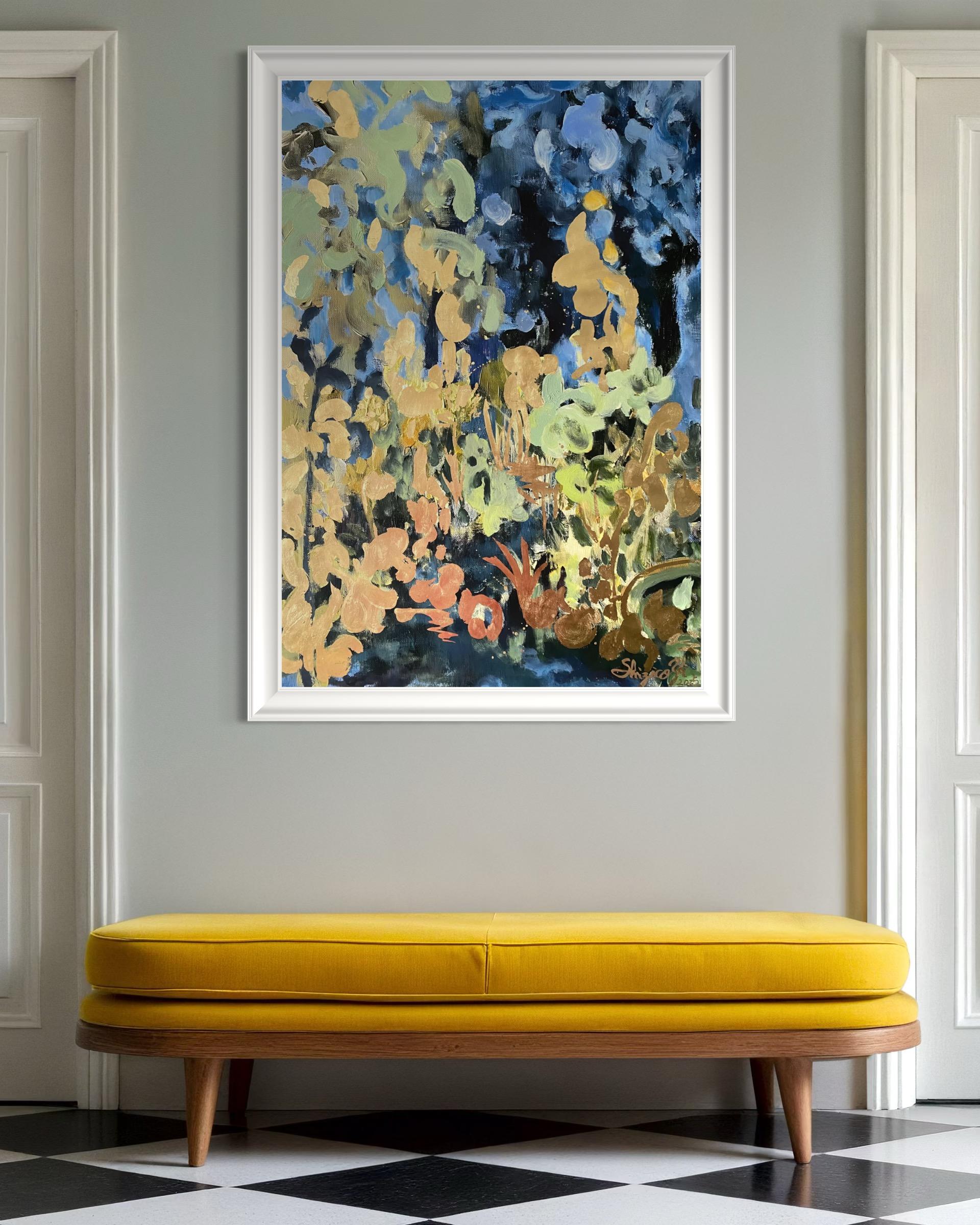 Hand Painted Proof-Golden Glow Summer Night-British Awarded Artist-Gold Leaf