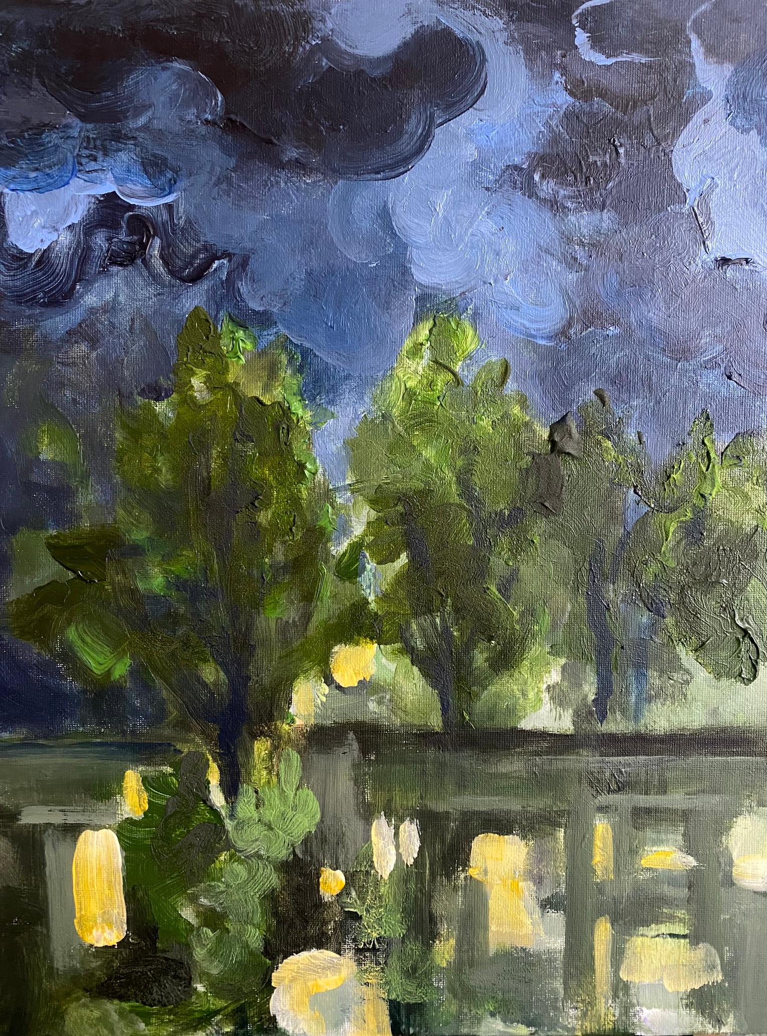 Cette superbe épreuve d'artiste unique est peinte à la main sur papier Giclée par l'artiste Shizico. Elle est signée au recto et sur l'étiquette au verso. 

L'épreuve est peinte à 90% à la main avec de la peinture à l'huile originale sur Giclée, car