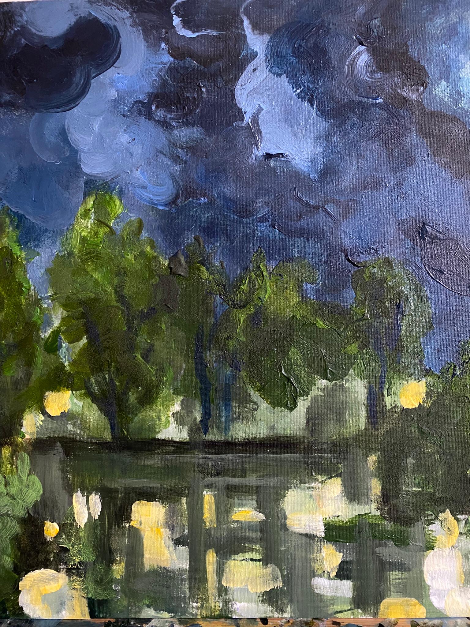 Épreuve peinte à la main#1-Nuit de lune-Artiste britannique récompensé-limité à 2 exemplaires-une seule fois en vente 1